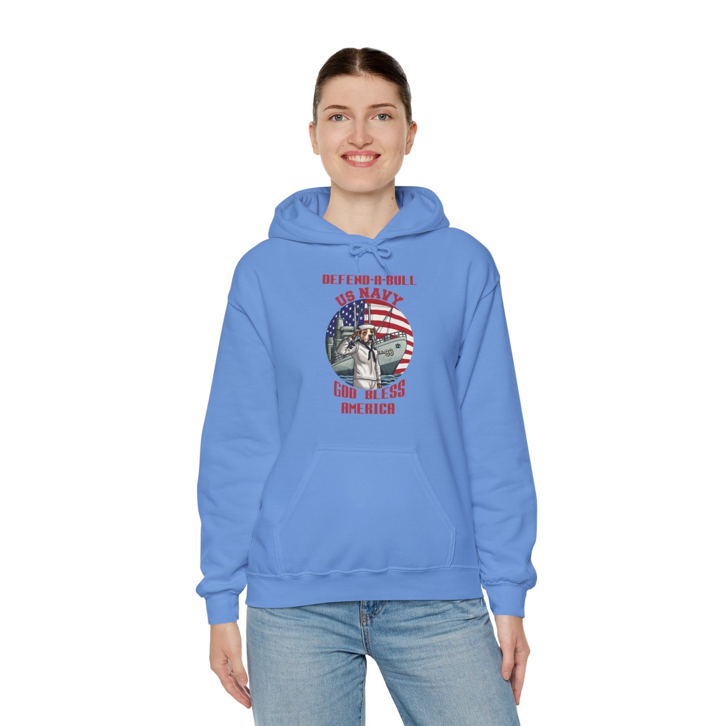 Defend-A-Bull US Navy Unisex Heavy Blend™ Hooded Sweatshirt