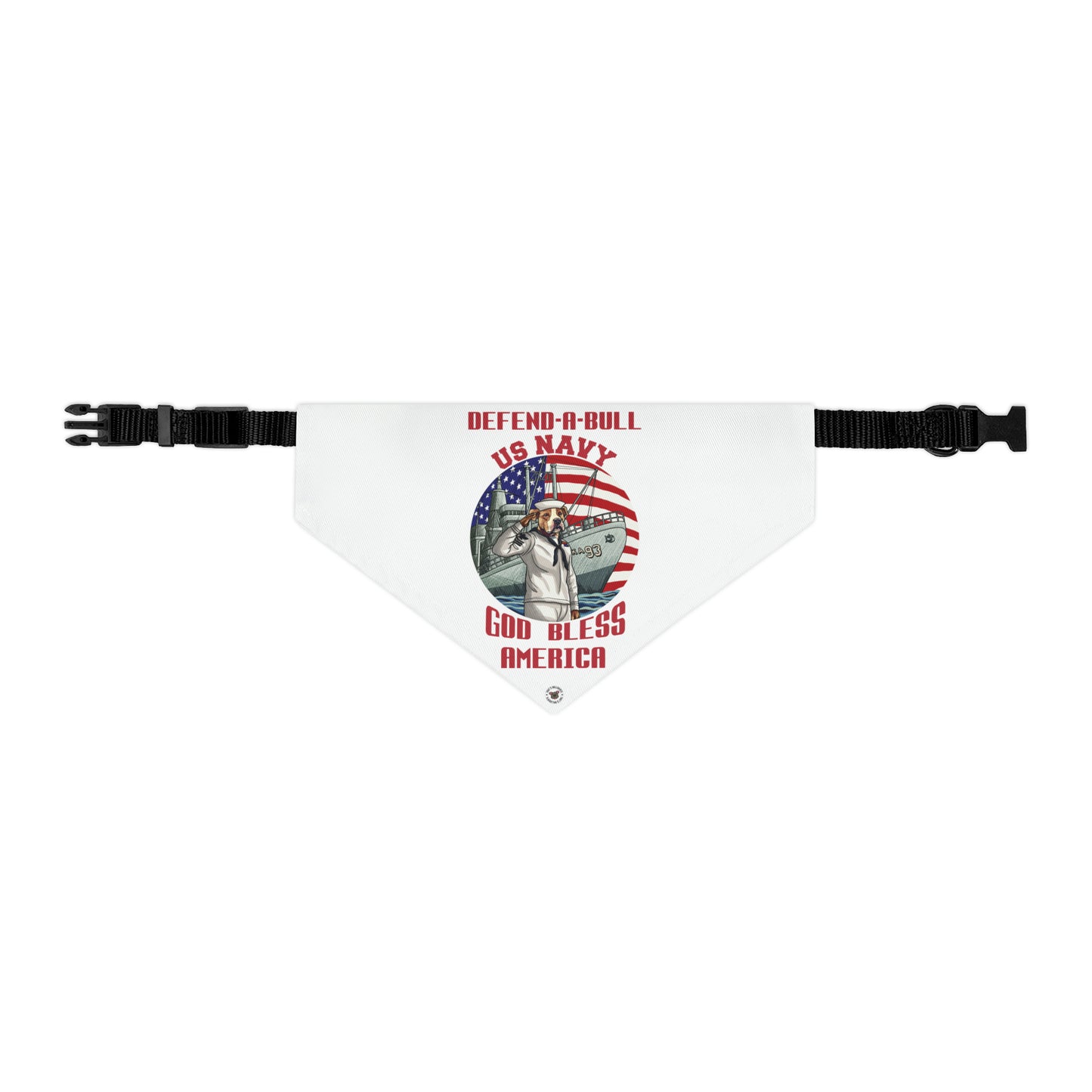 Defend-A-Bull US Navy Pet Bandana Collar