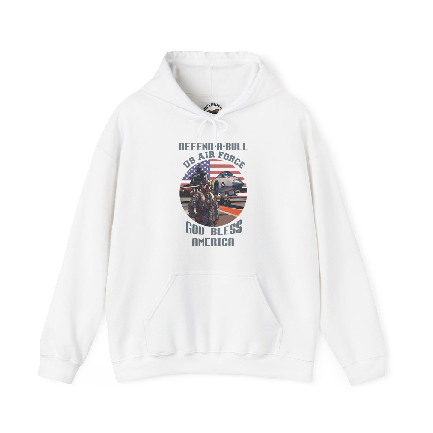 Defend-A-Bull Air Force Unisex Heavy Blend™ Hooded Sweatshirt