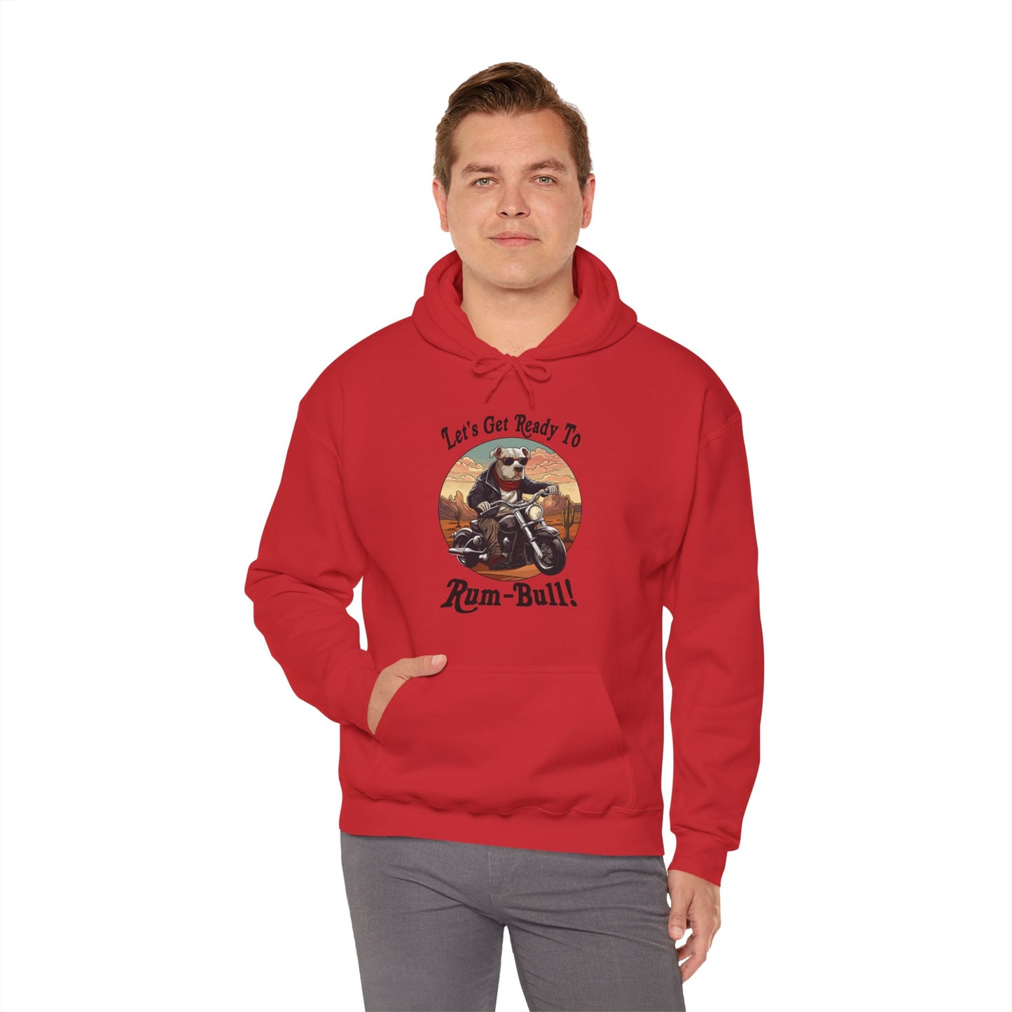 Ready To Rum-Bull Unisex Heavy Blend™ Hooded Sweatshirt