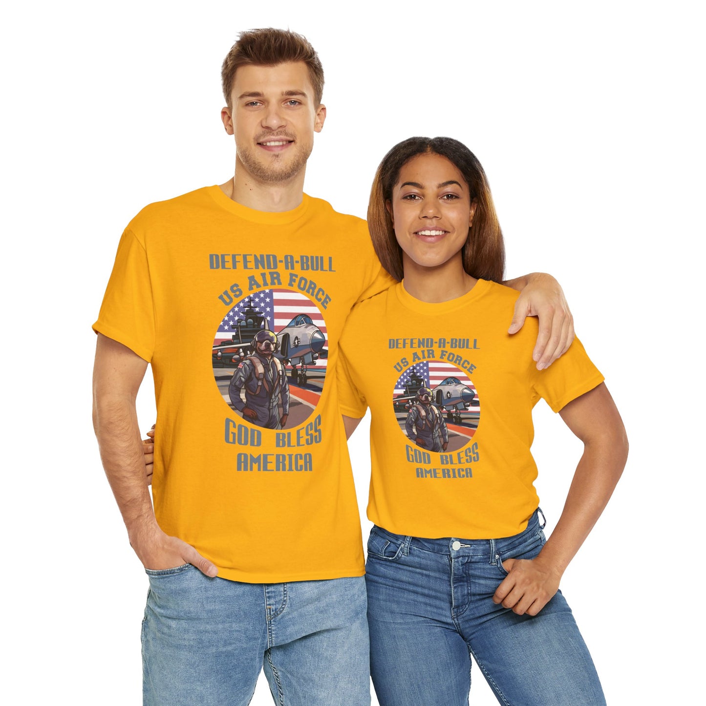 Defend-A-Bull Air Force Unisex Heavy Cotton Tee