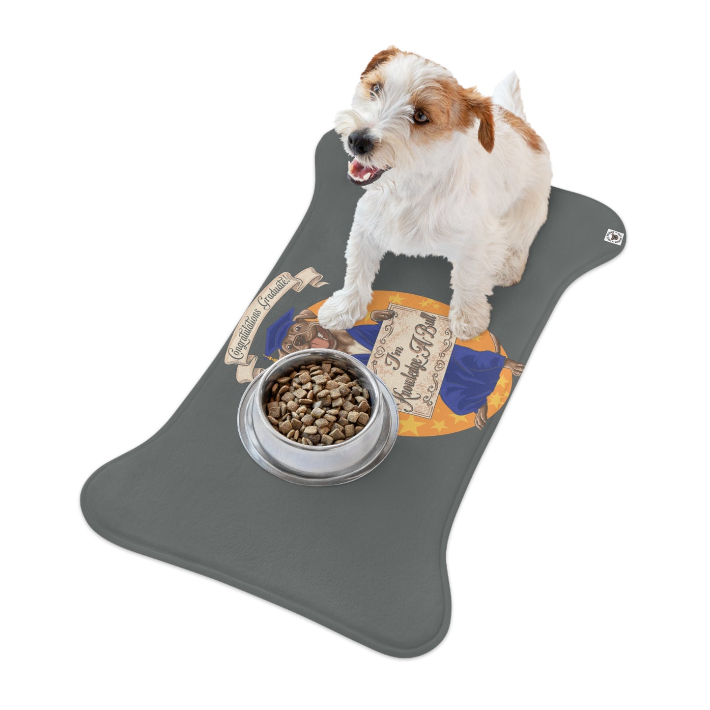 Knowledge-A-Bull Pet Feeding Mats