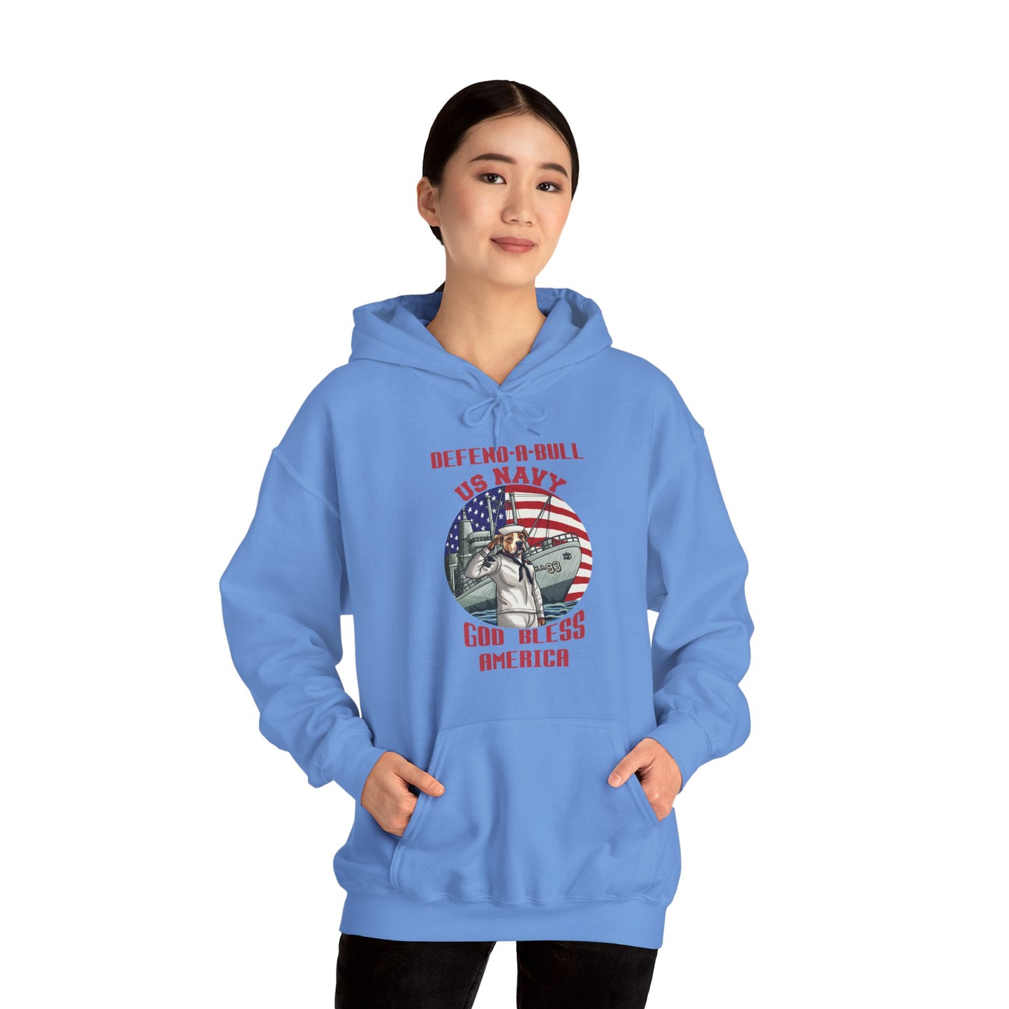 Defend-A-Bull US Navy Unisex Heavy Blend™ Hooded Sweatshirt