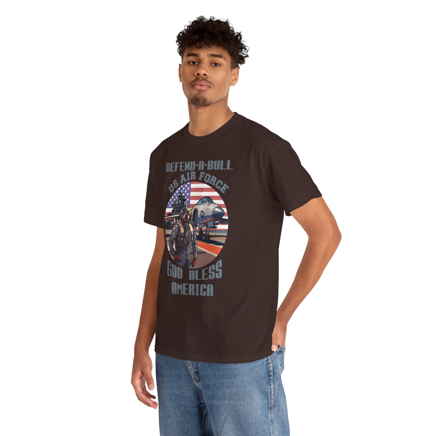 Defend-A-Bull Air Force Unisex Heavy Cotton Tee