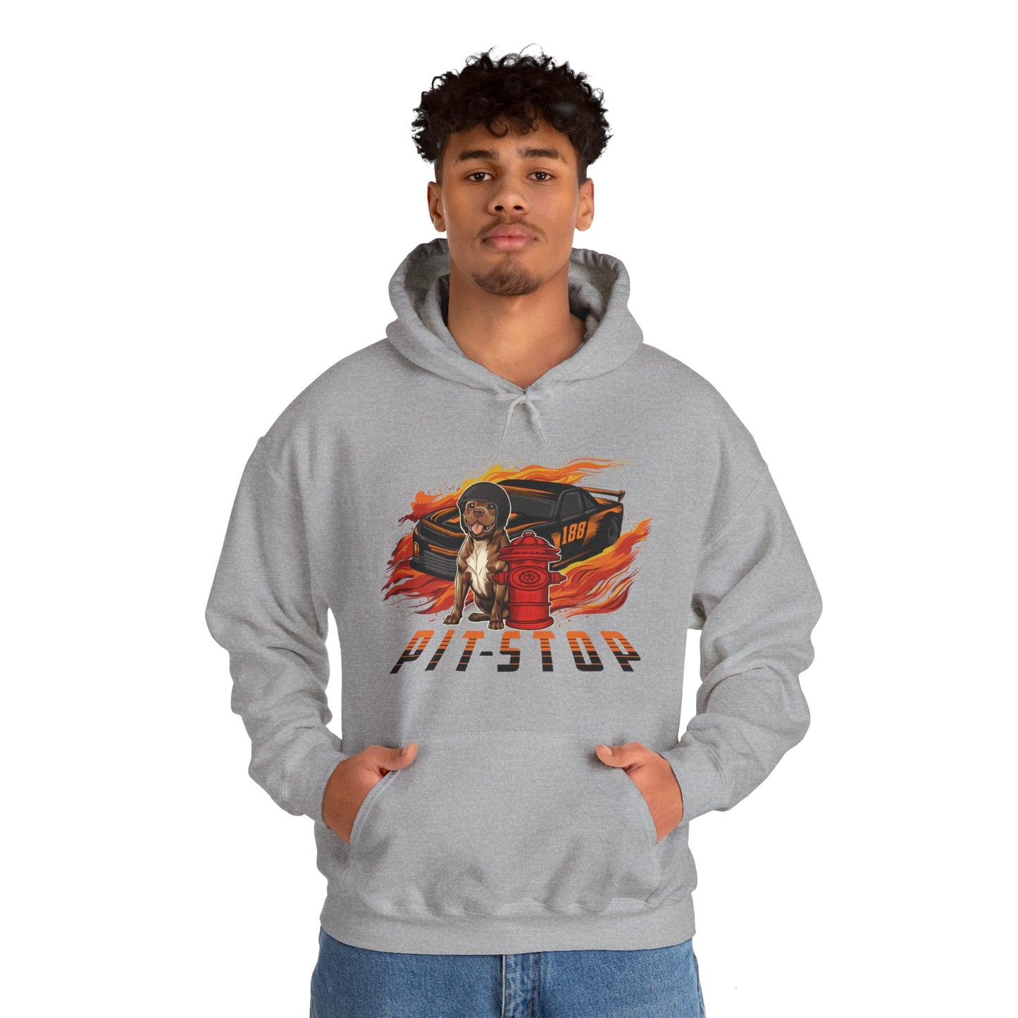 Pit Stop Unisex Heavy Blend™ Hooded Sweatshirt