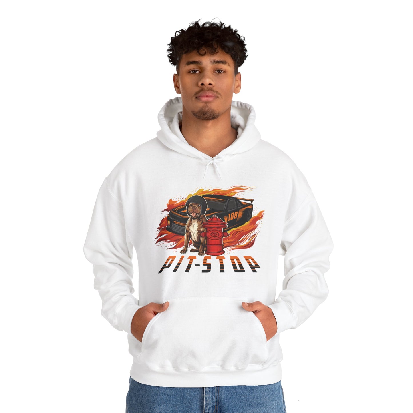 Pit Stop Unisex Heavy Blend™ Hooded Sweatshirt