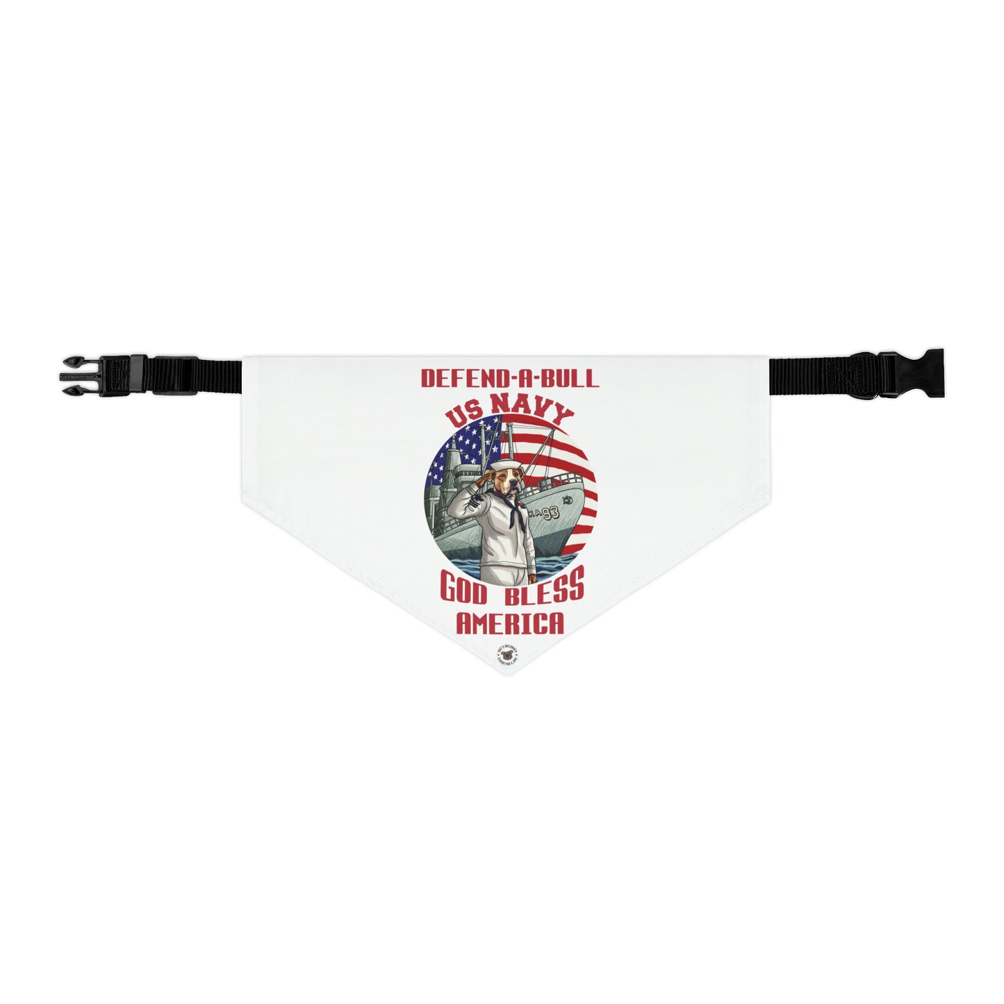 Defend-A-Bull US Navy Pet Bandana Collar