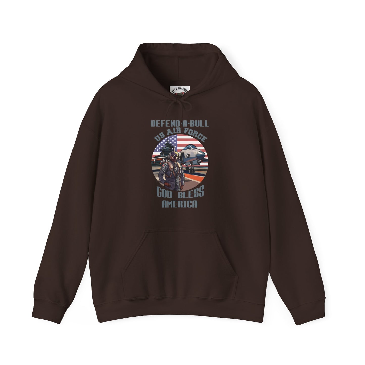 Defend-A-Bull Air Force Unisex Heavy Blend™ Hooded Sweatshirt