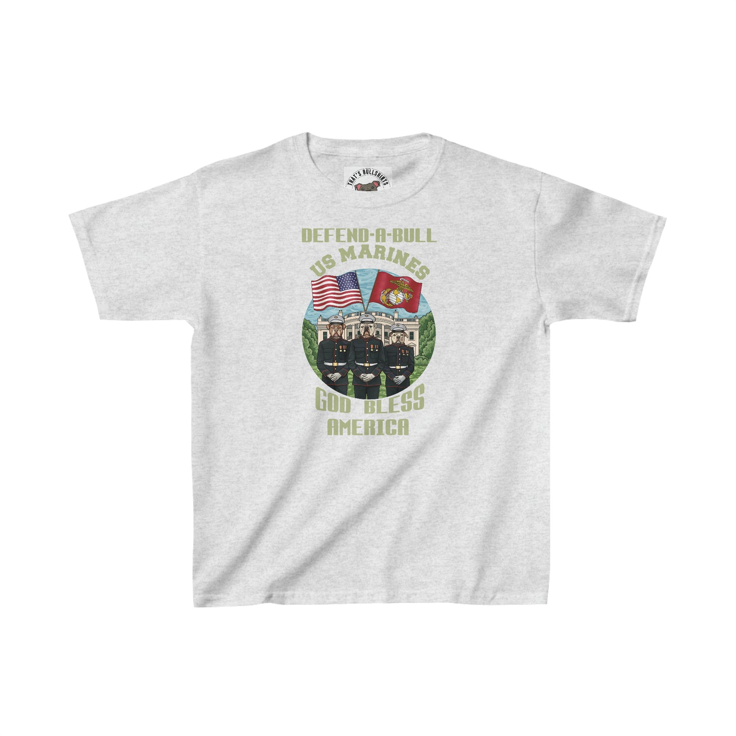 Defend-A-Bull US Marines Kids Heavy Cotton™ Tee