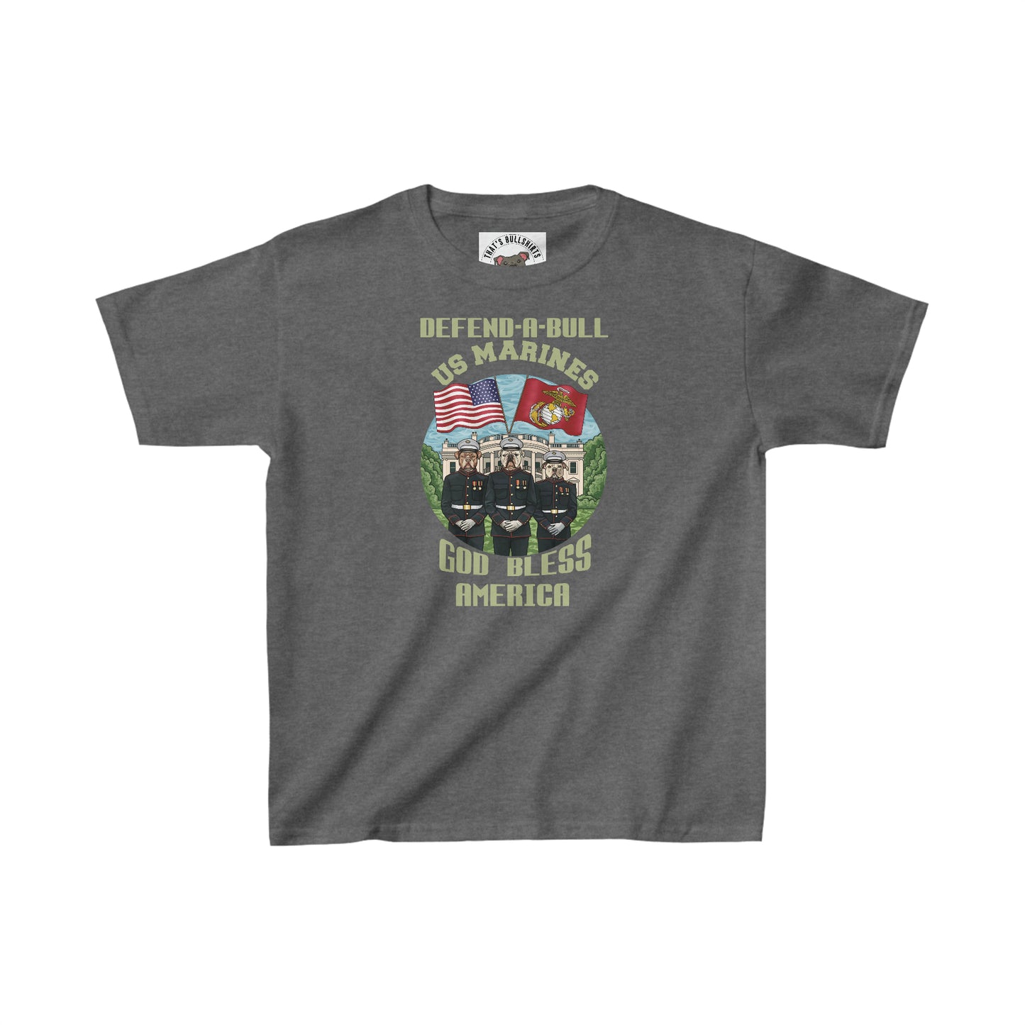 Defend-A-Bull US Marines Kids Heavy Cotton™ Tee