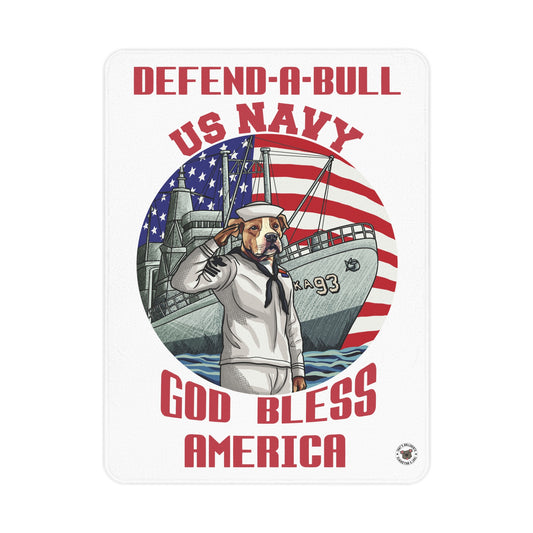 Defend-A-Bull US Navy Toddler Blanket