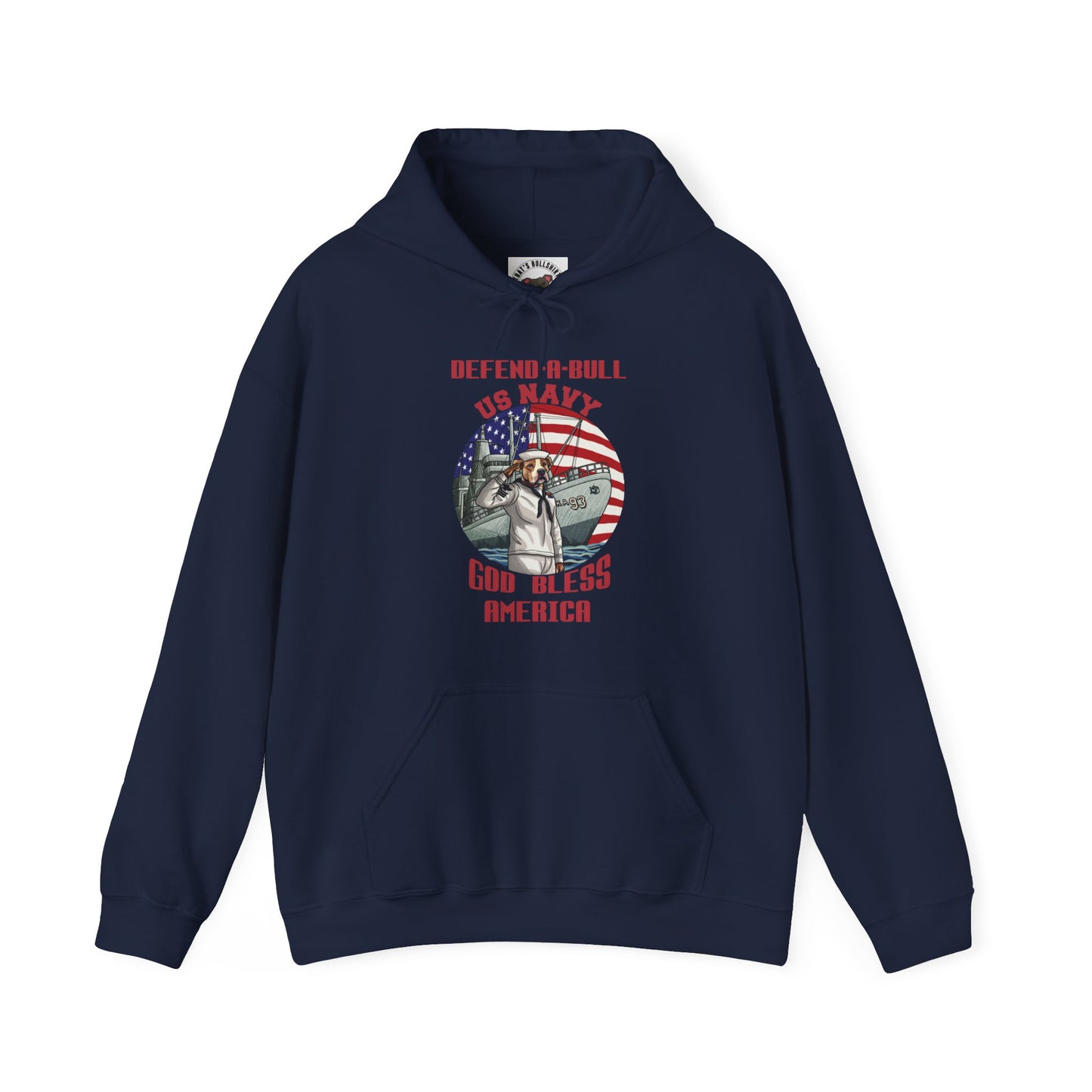 Defend-A-Bull US Navy Unisex Heavy Blend™ Hooded Sweatshirt