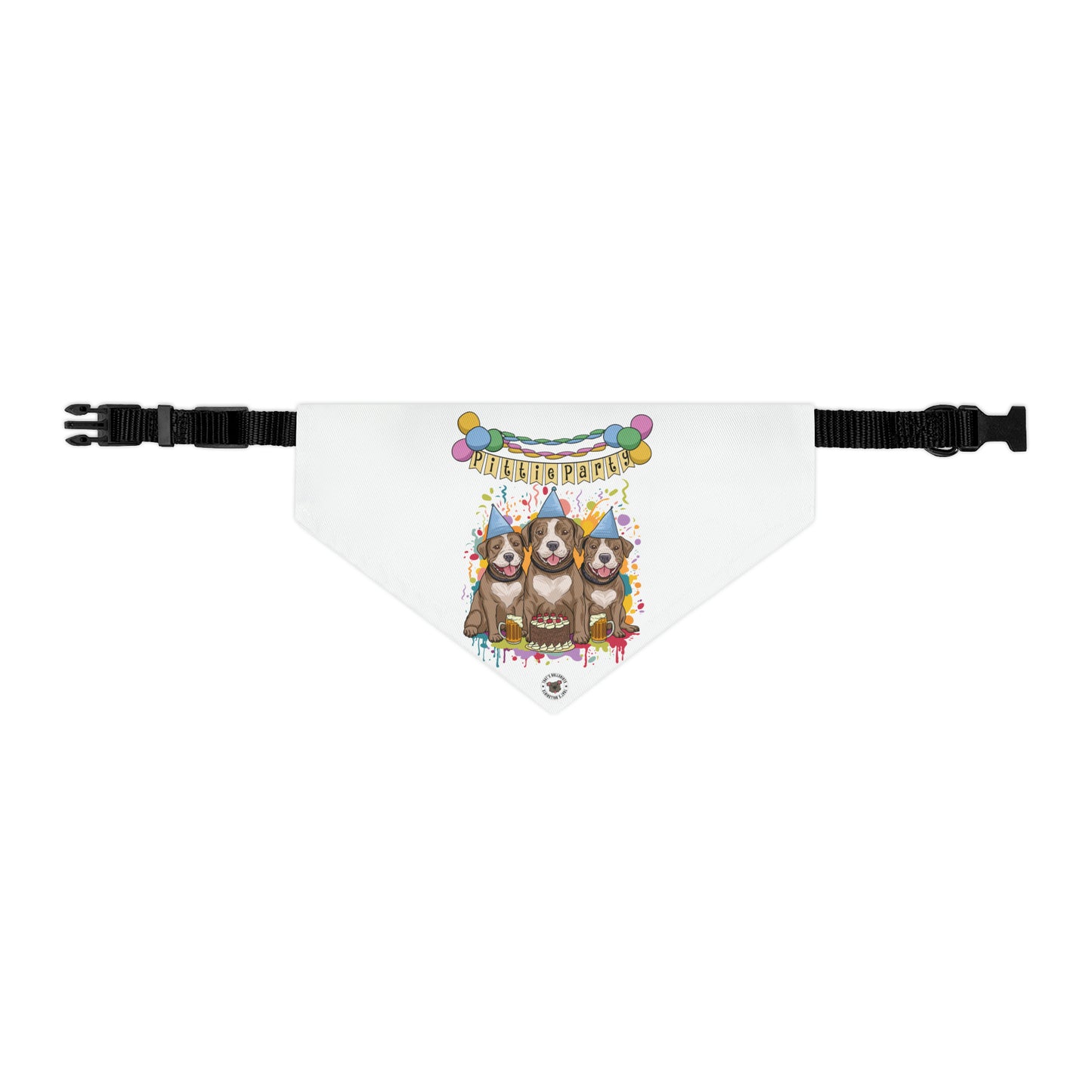 Pittie Party Pet Bandana Collar