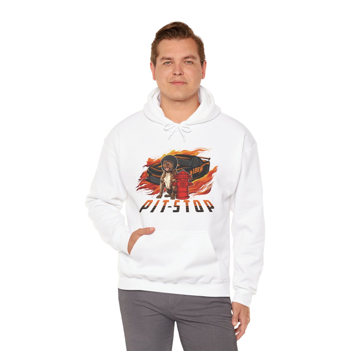 Pit Stop Unisex Heavy Blend™ Hooded Sweatshirt