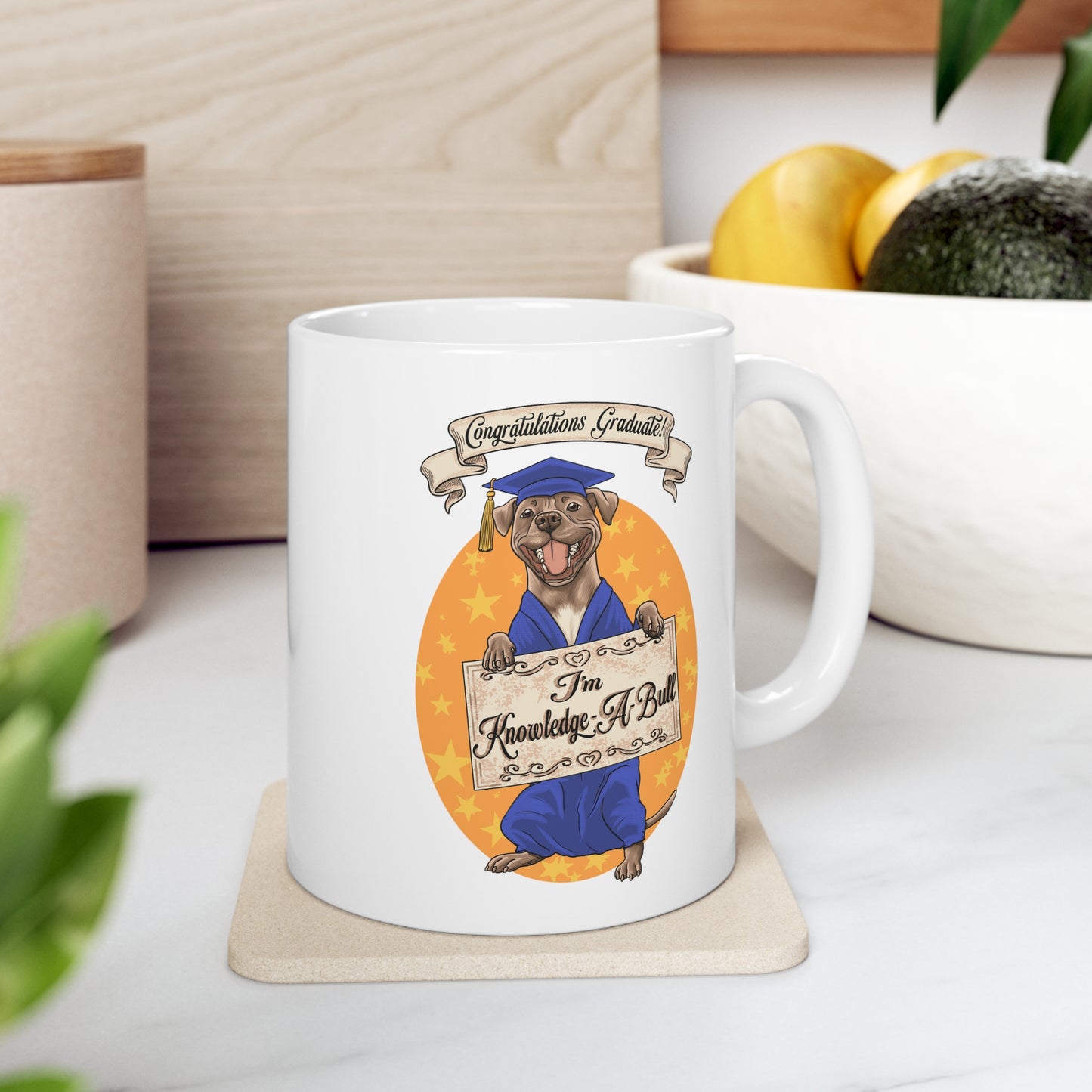 Knowledge-A-Bull Ceramic Mug 11oz