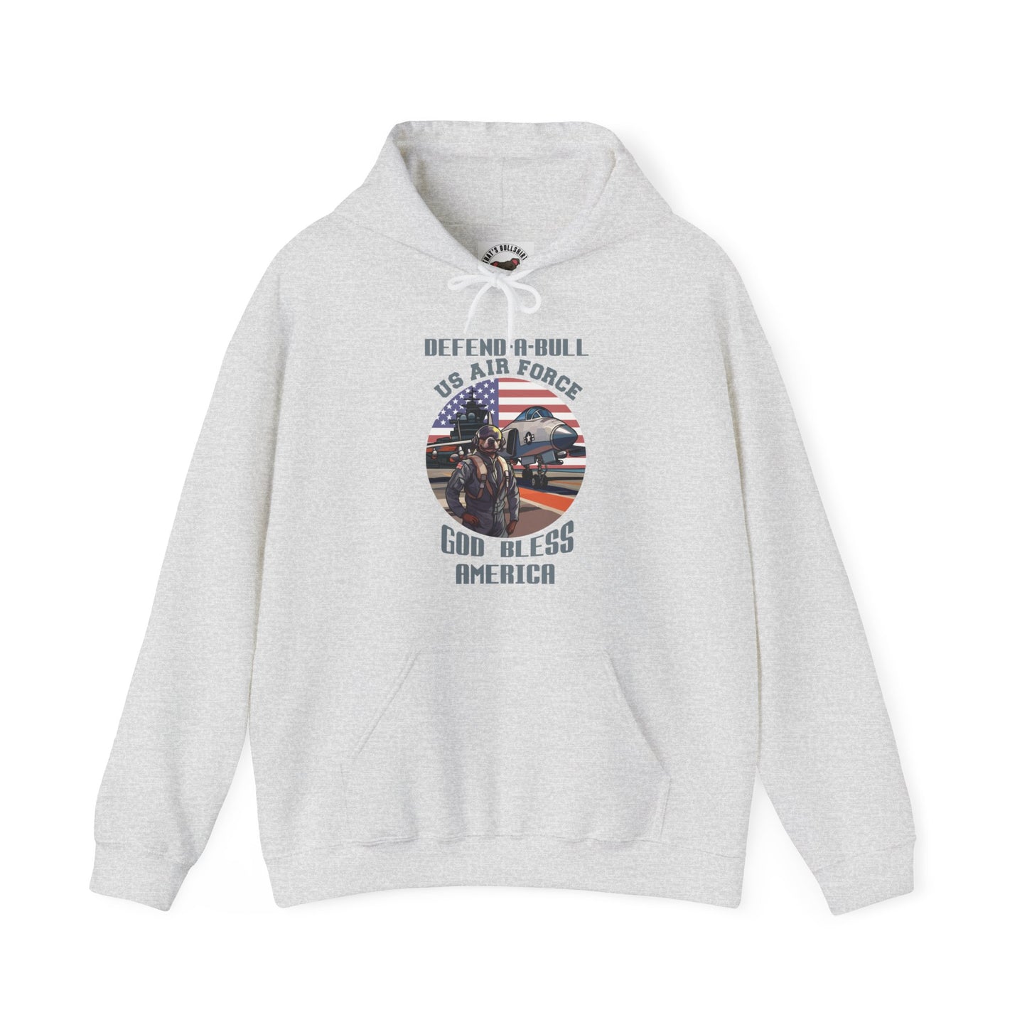 Defend-A-Bull Air Force Unisex Heavy Blend™ Hooded Sweatshirt