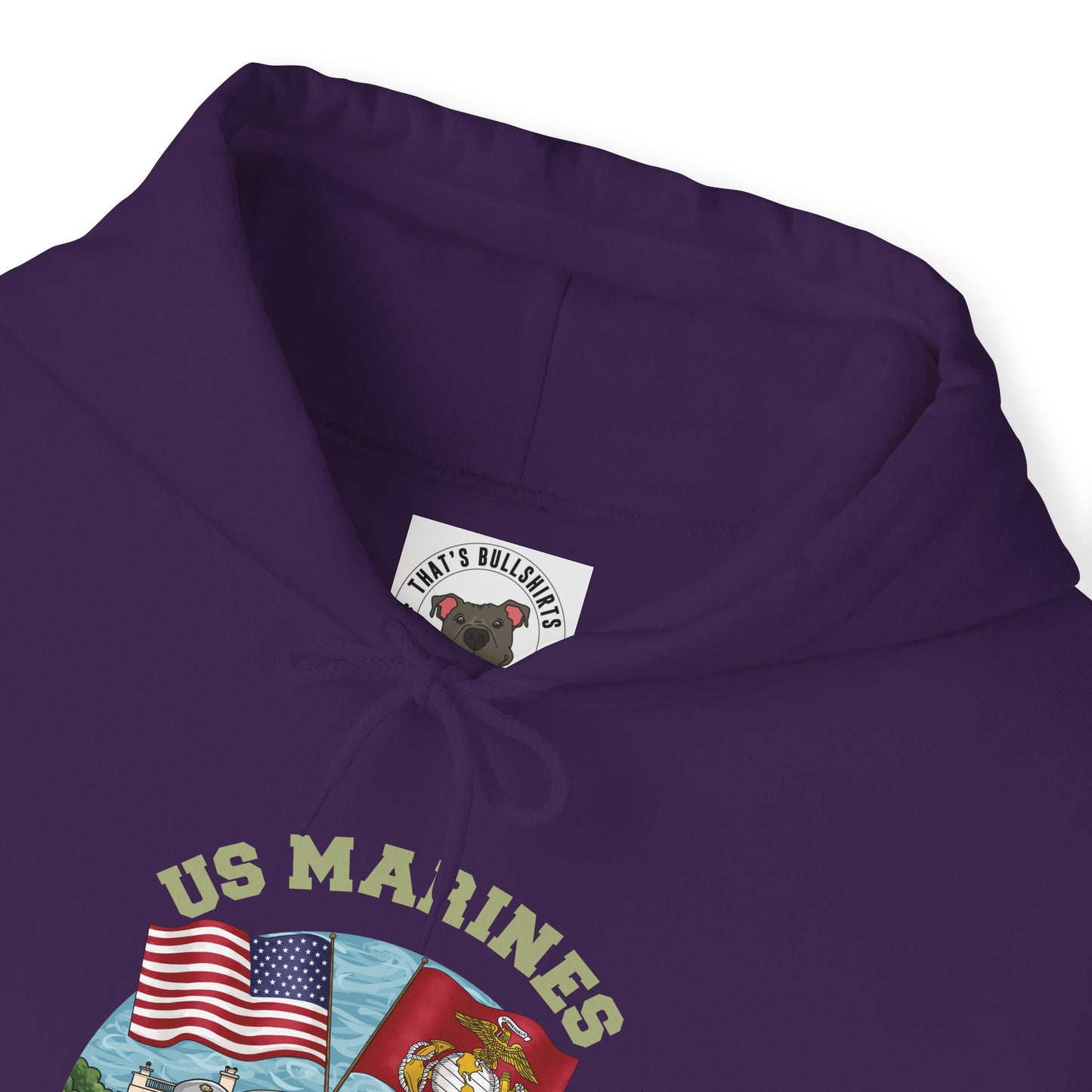 Defend-A-Bull US Marines Unisex Heavy Blend™ Hooded Sweatshirt