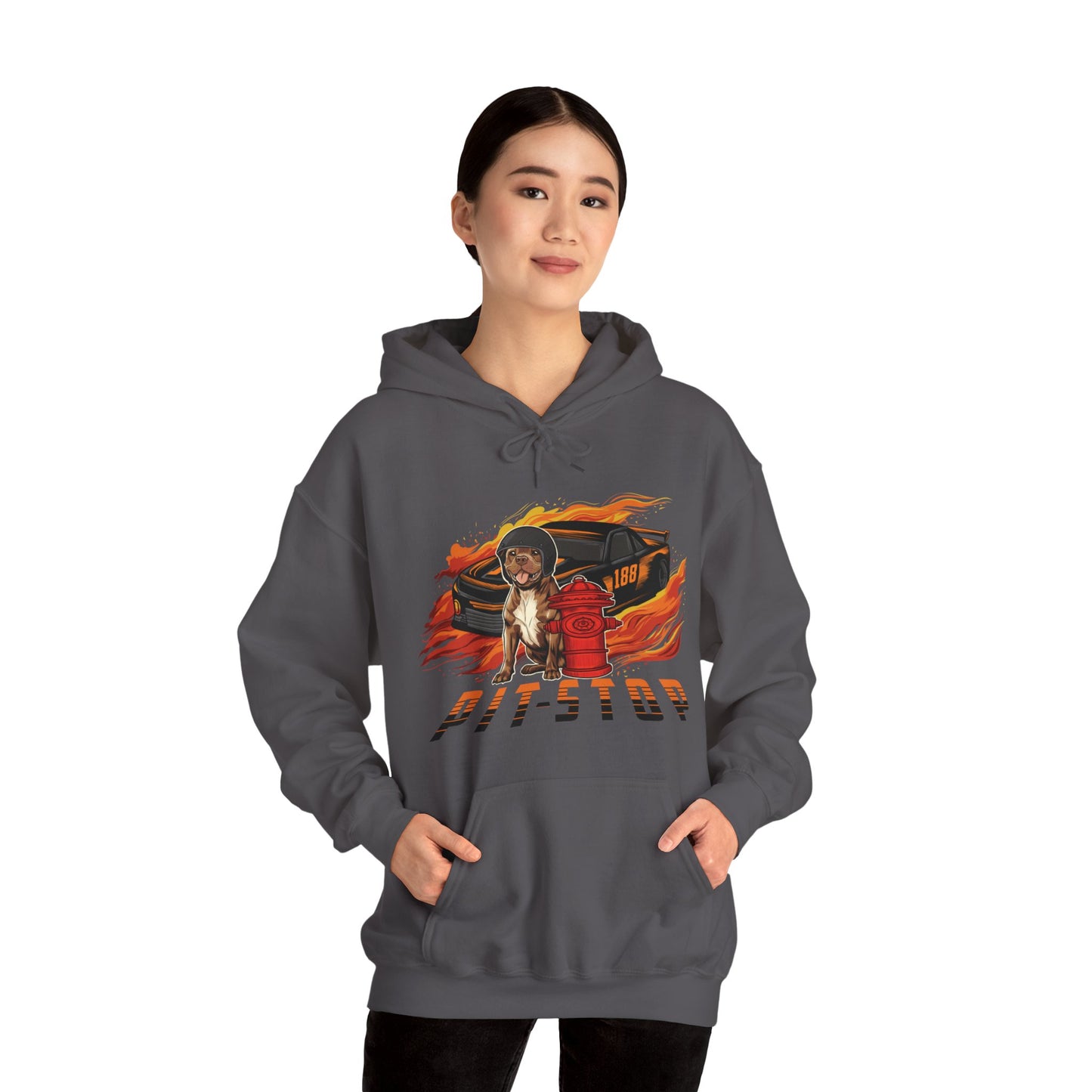 Pit Stop Unisex Heavy Blend™ Hooded Sweatshirt