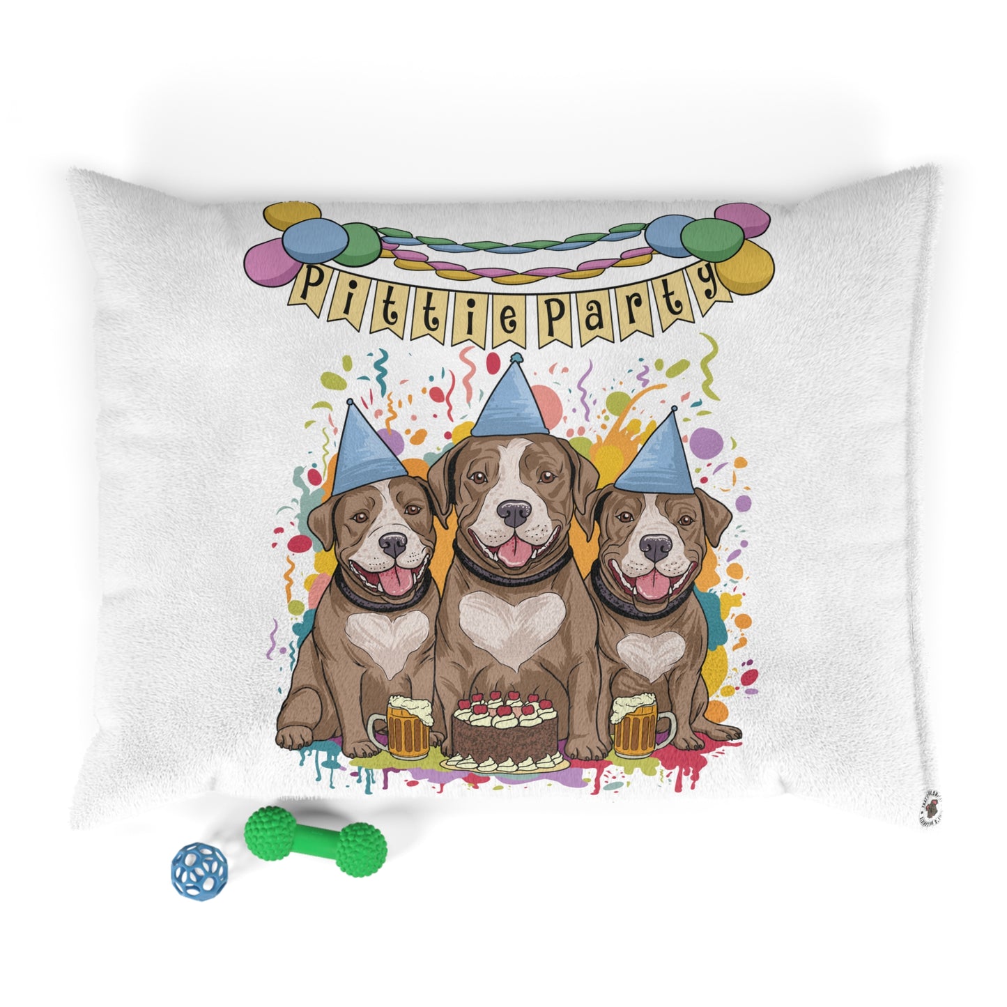 Pittie Party Pet Bed