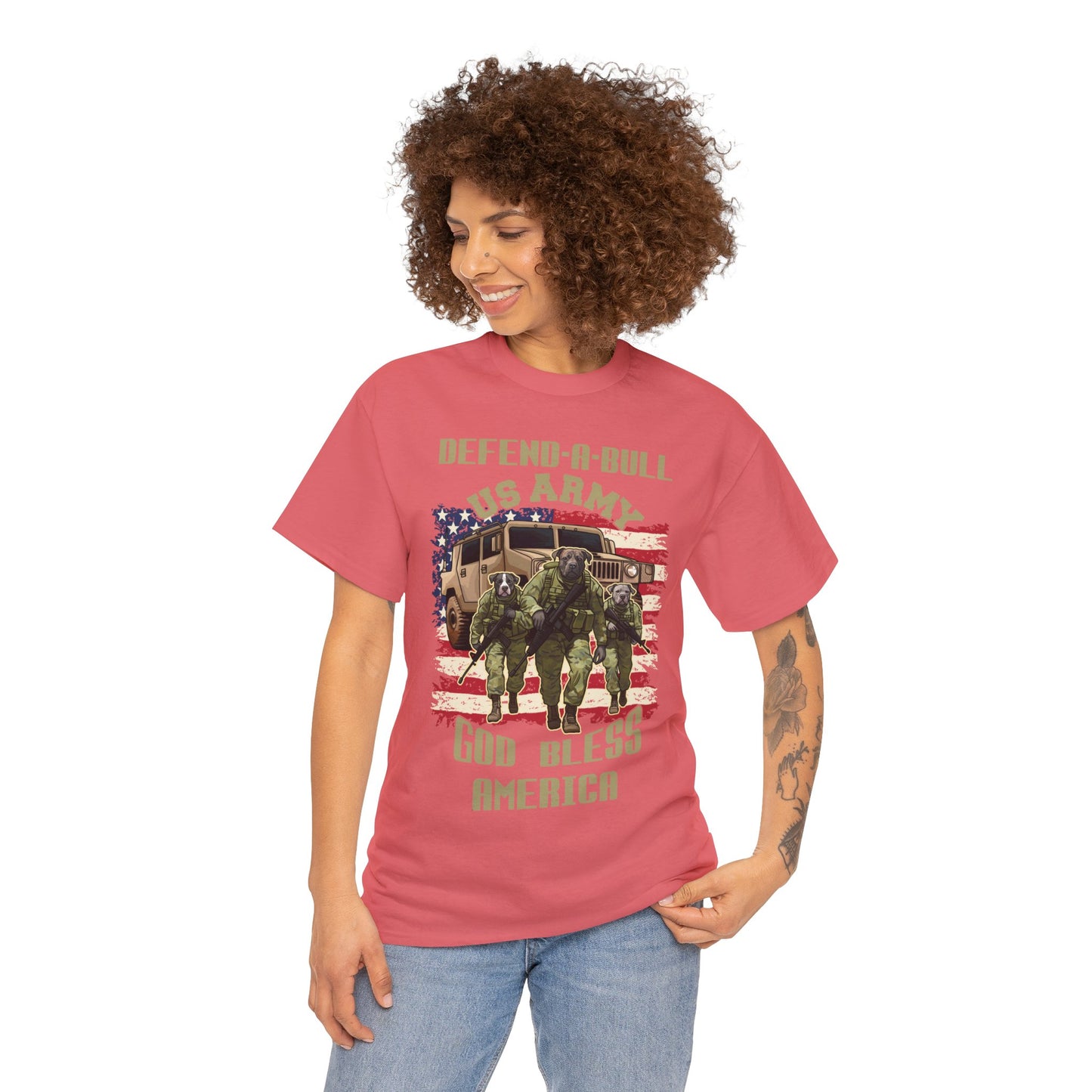 Defend-A Bull ARMY Unisex Heavy Cotton Tee