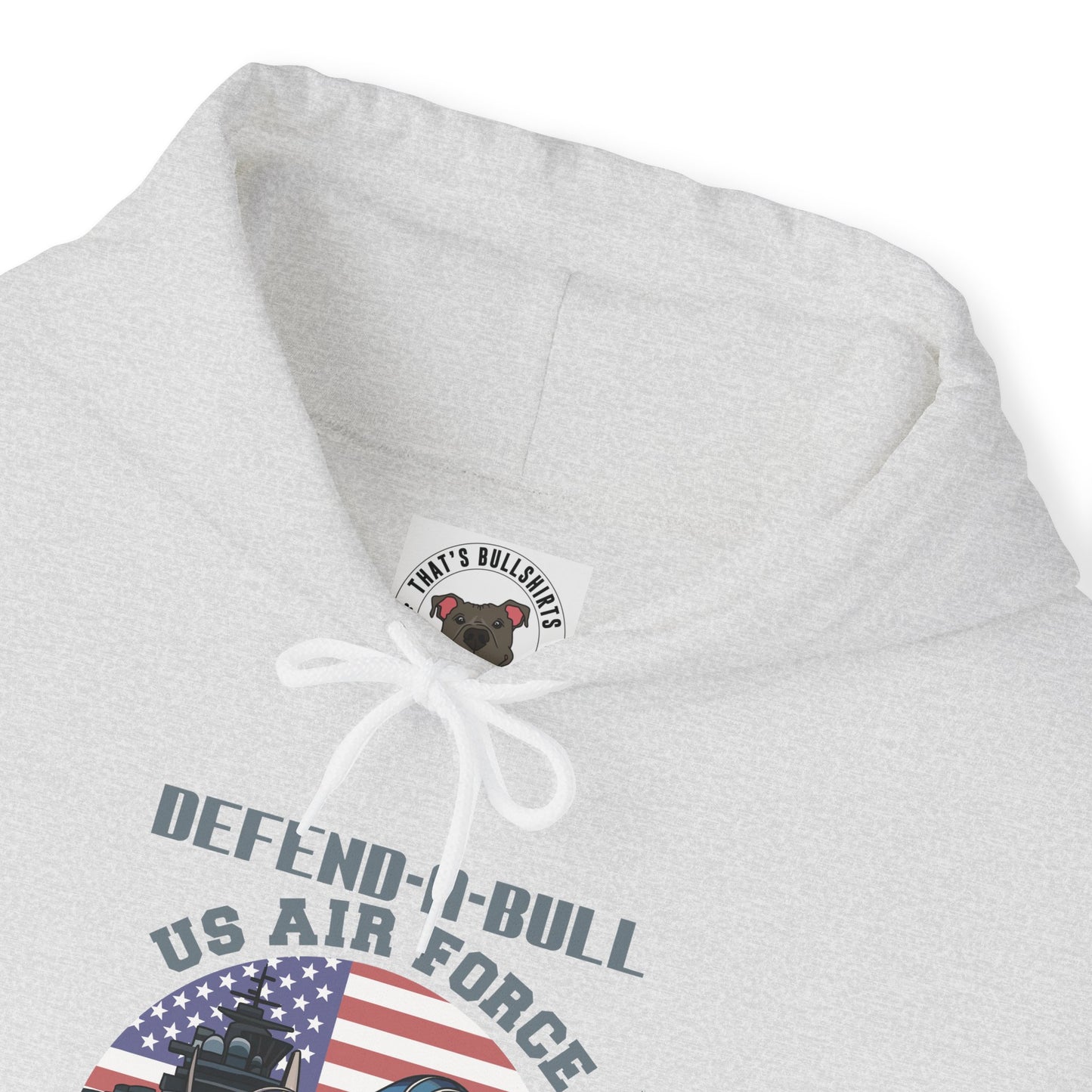 Defend-A-Bull Air Force Unisex Heavy Blend™ Hooded Sweatshirt