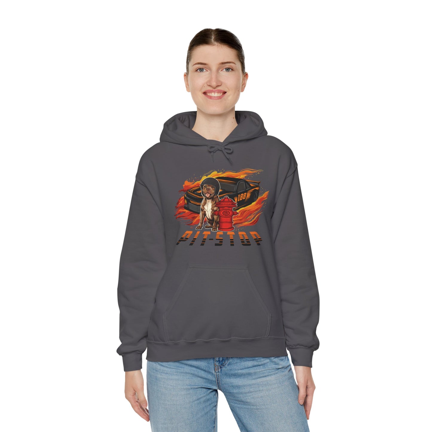 Pit Stop Unisex Heavy Blend™ Hooded Sweatshirt