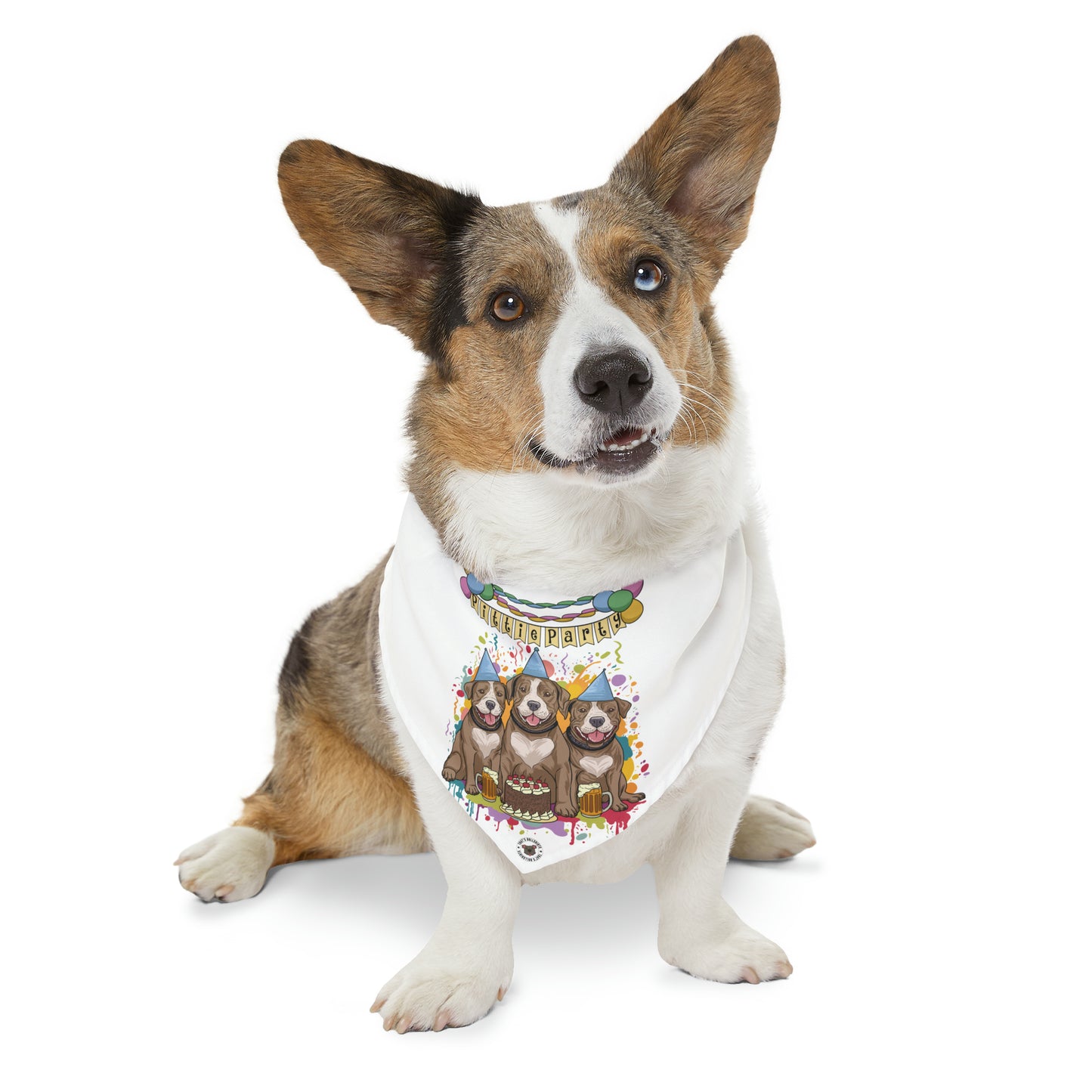 Pittie Party Pet Bandana Collar