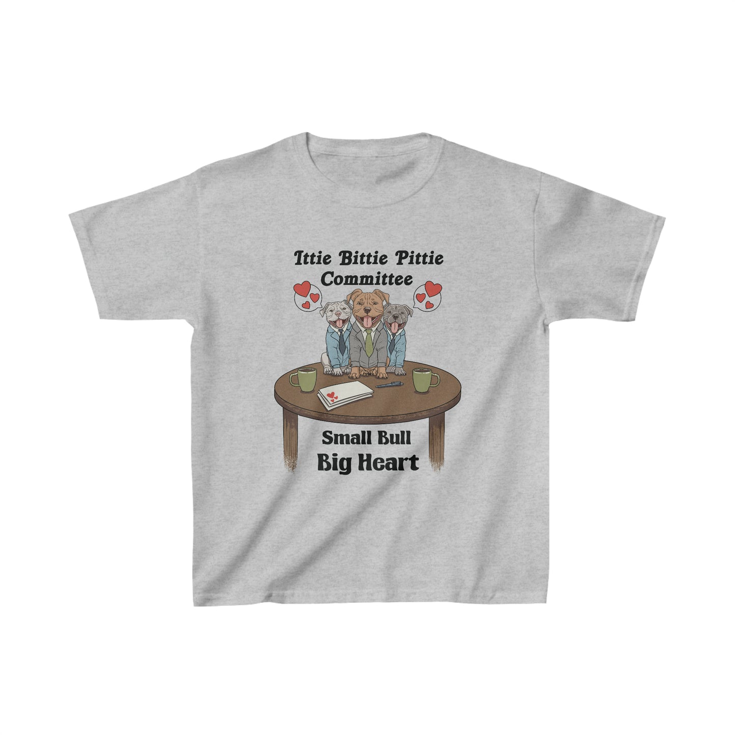 Ittie Bittie Pittie Committee (Kid's T-Shirt)