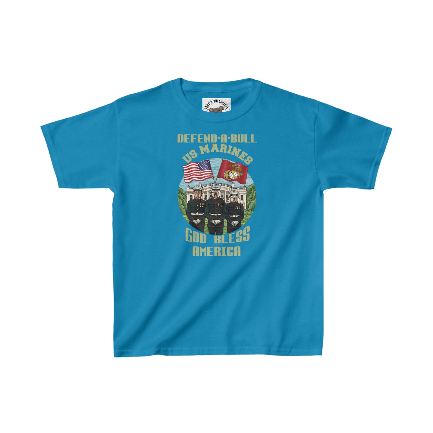 Defend-A-Bull US Marines Kids Heavy Cotton™ Tee