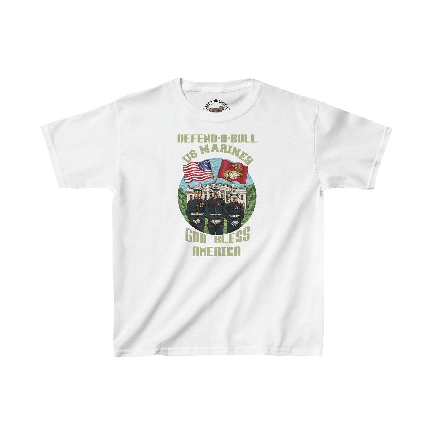 Defend-A-Bull US Marines Kids Heavy Cotton™ Tee