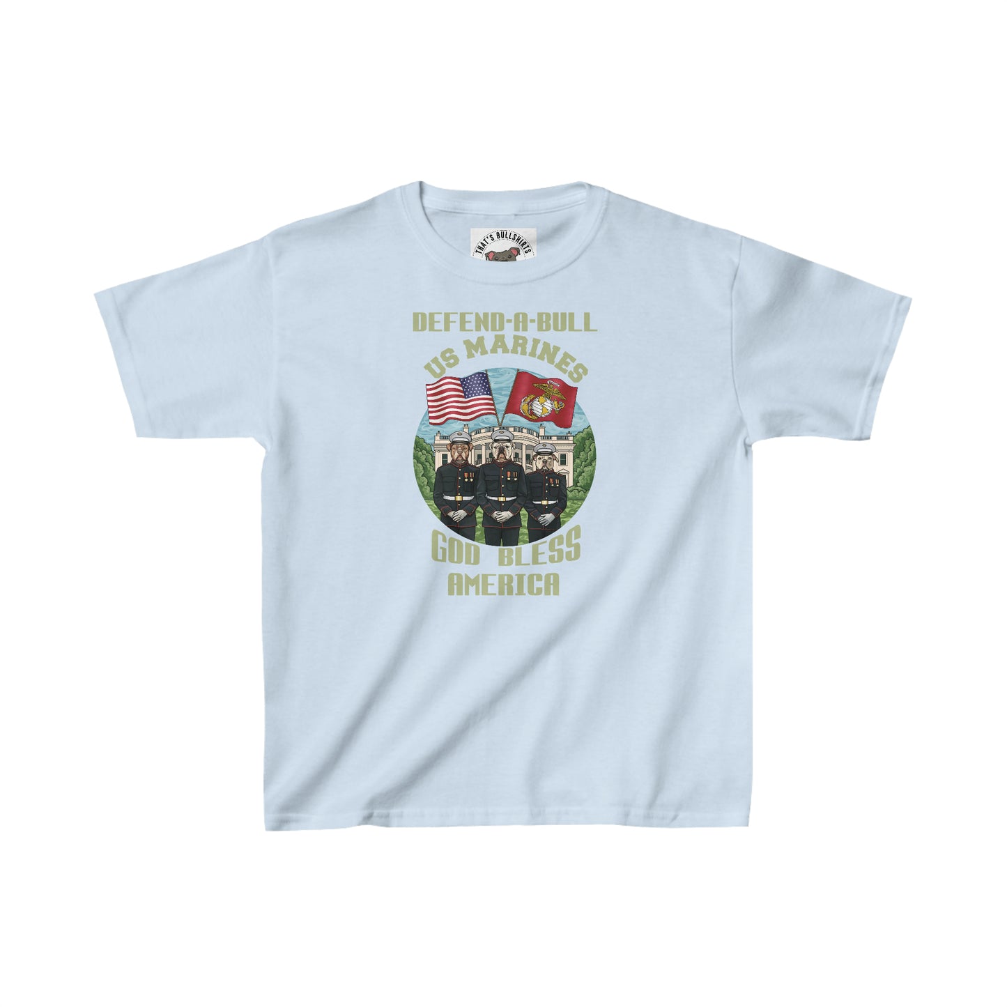 Defend-A-Bull US Marines Kids Heavy Cotton™ Tee