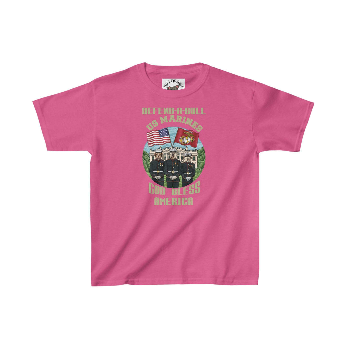 Defend-A-Bull US Marines Kids Heavy Cotton™ Tee