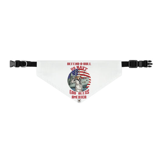 Defend-A-Bull US Navy Pet Bandana Collar