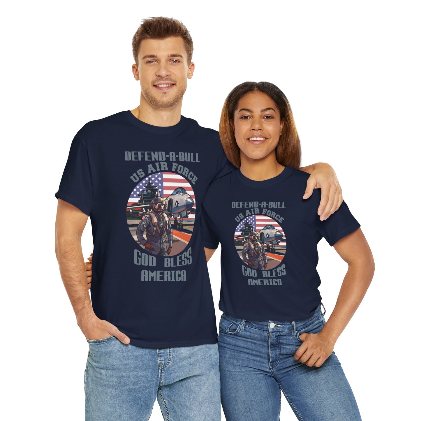 Defend-A-Bull Air Force Unisex Heavy Cotton Tee