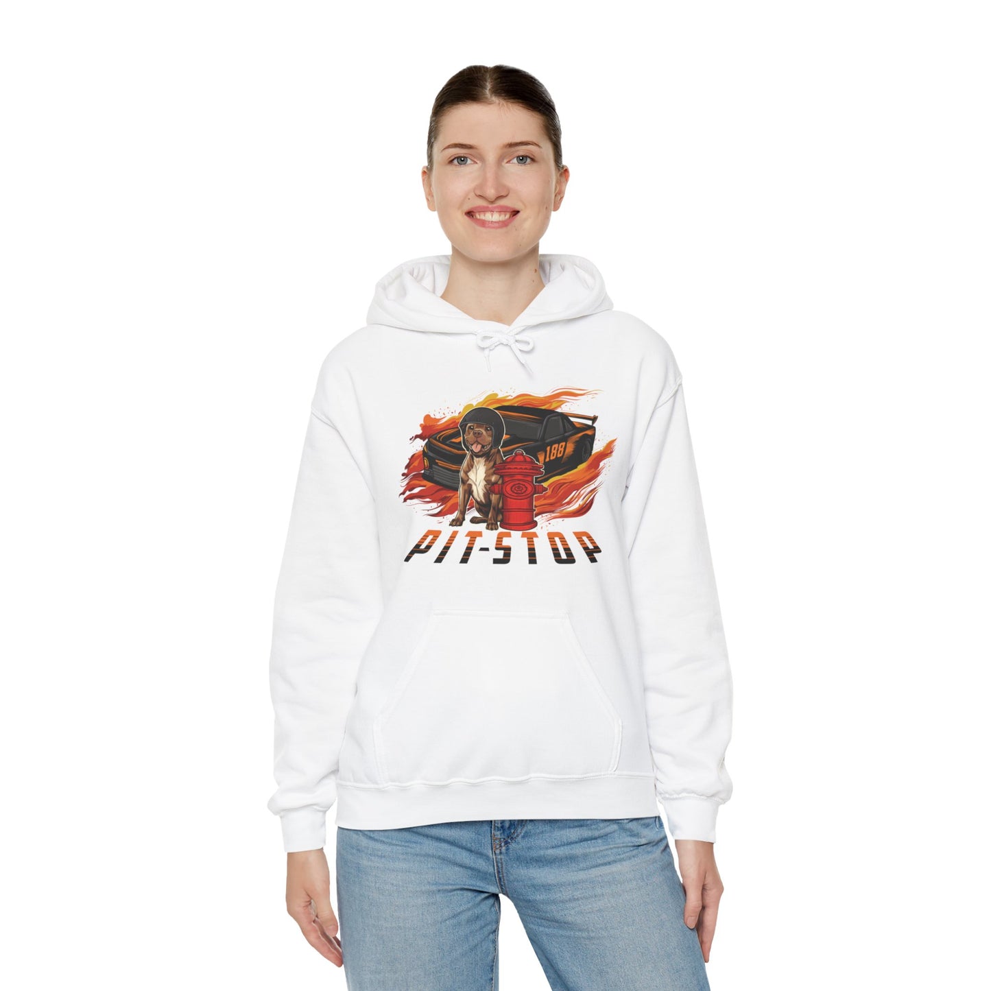 Pit Stop Unisex Heavy Blend™ Hooded Sweatshirt