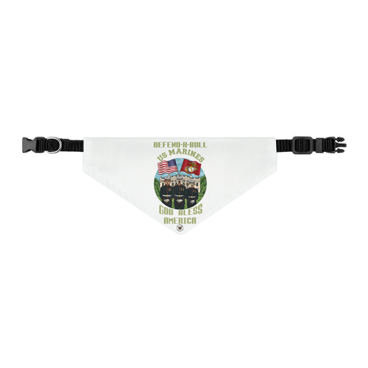 Defend-A-Bull US Marines Pet Bandana Collar