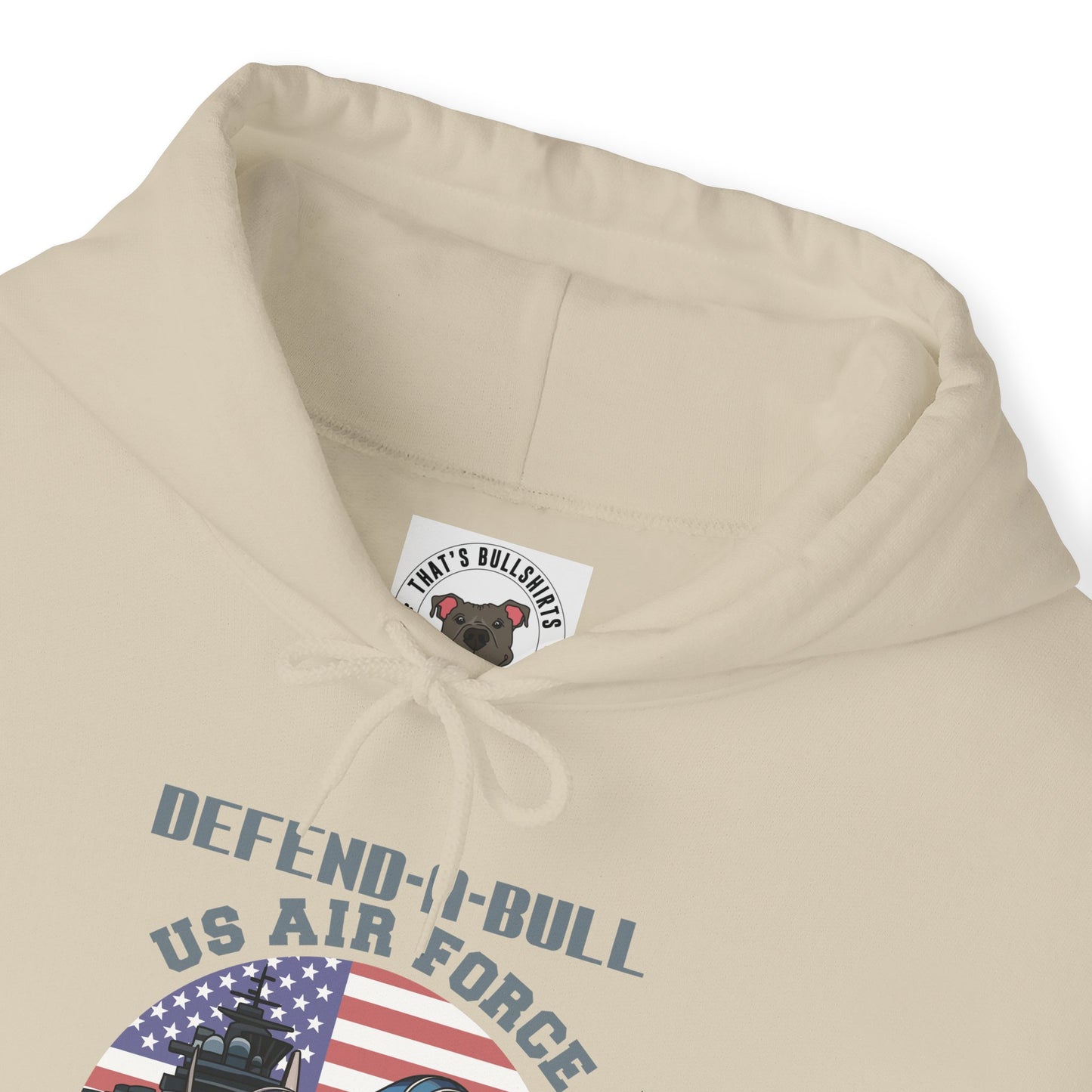 Defend-A-Bull Air Force Unisex Heavy Blend™ Hooded Sweatshirt