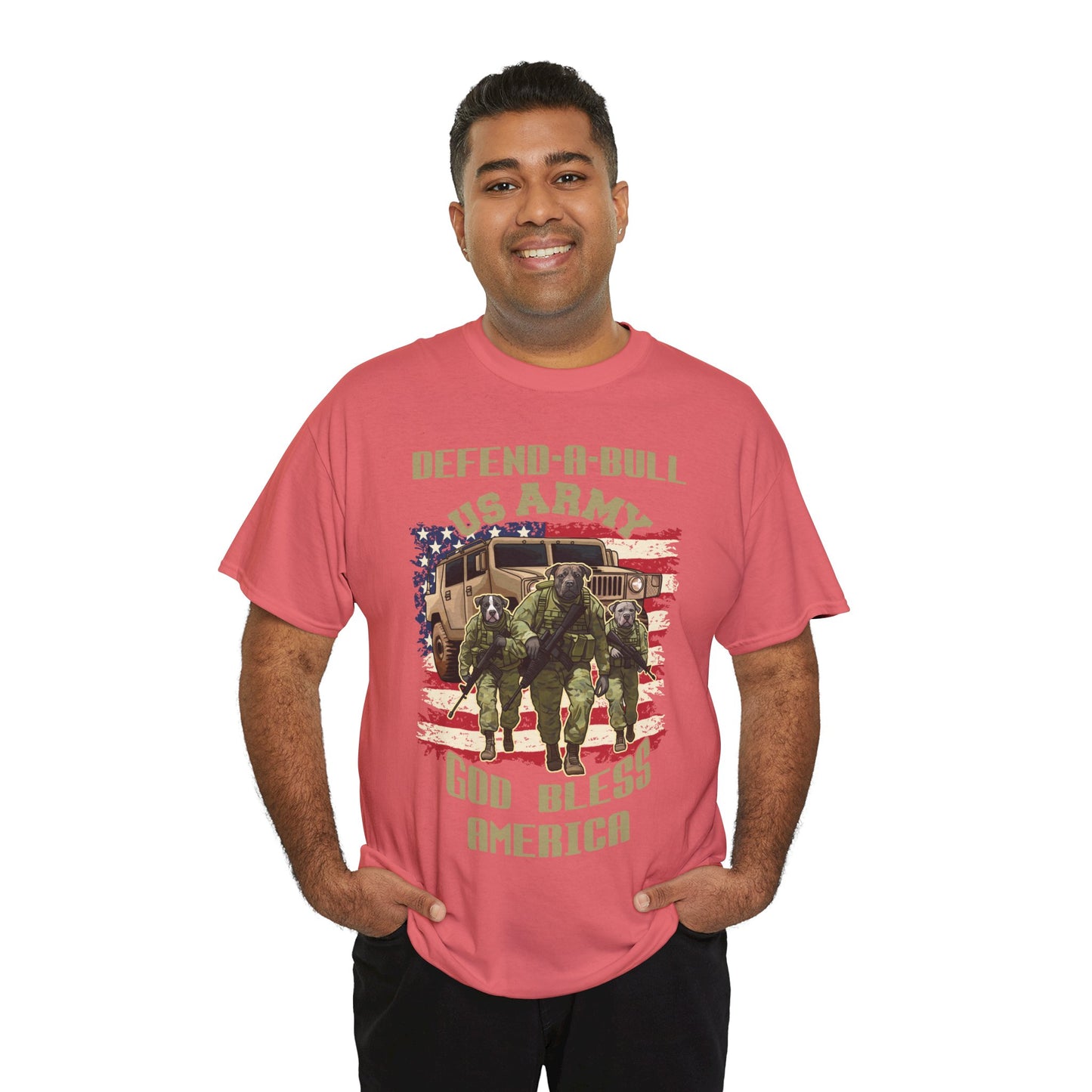 Defend-A Bull ARMY Unisex Heavy Cotton Tee