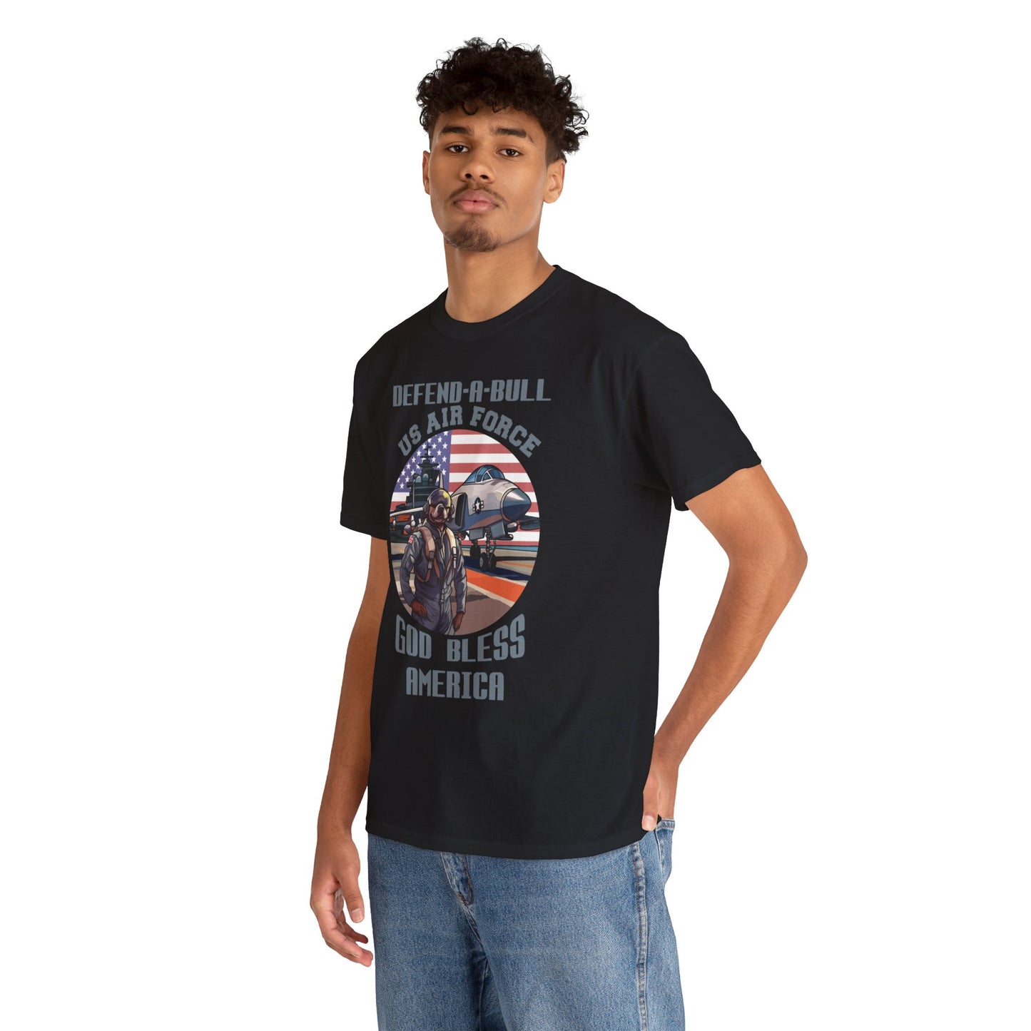 Defend-A-Bull Air Force Unisex Heavy Cotton Tee