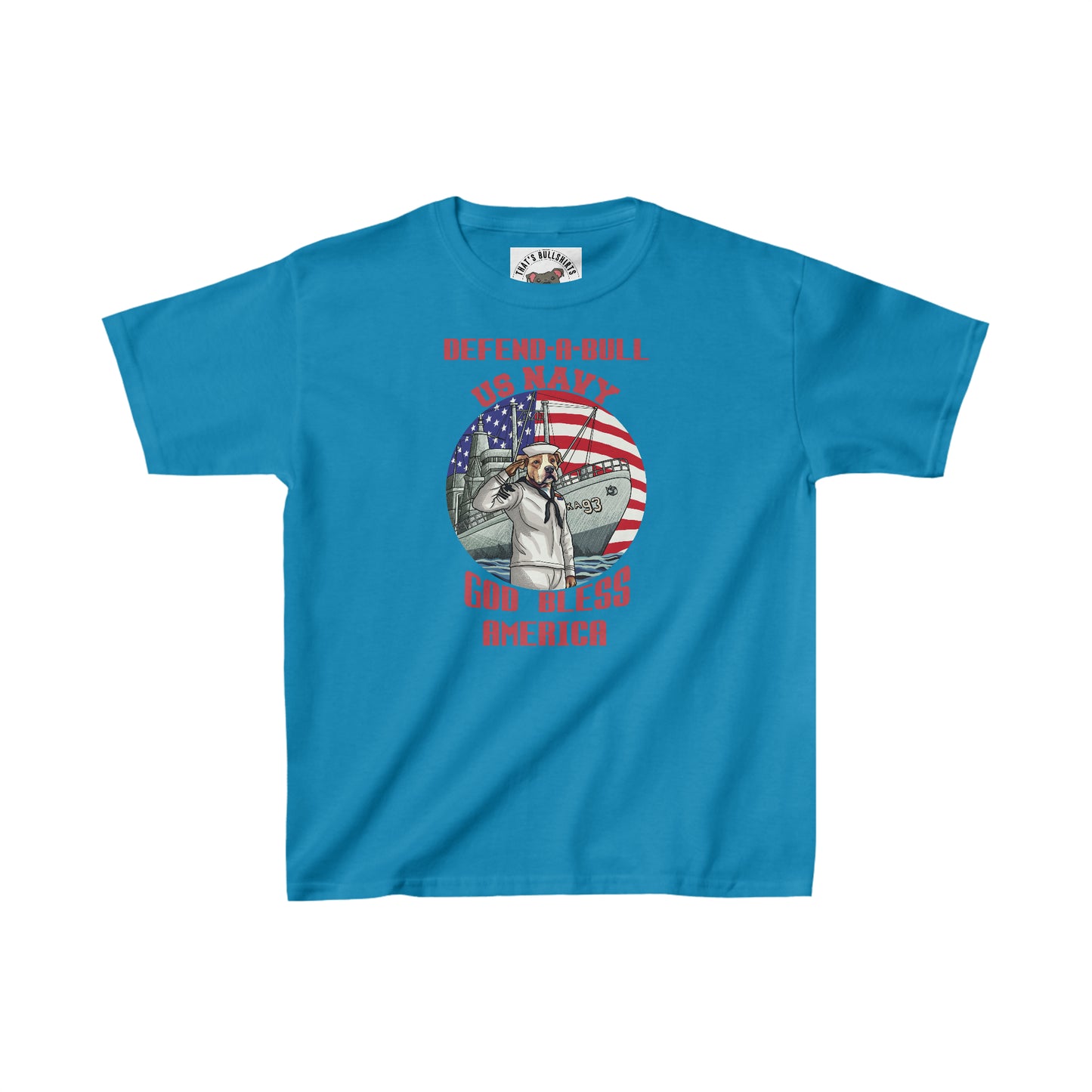 Defend-A-Bull US Navy Kids Heavy Cotton™ Tee