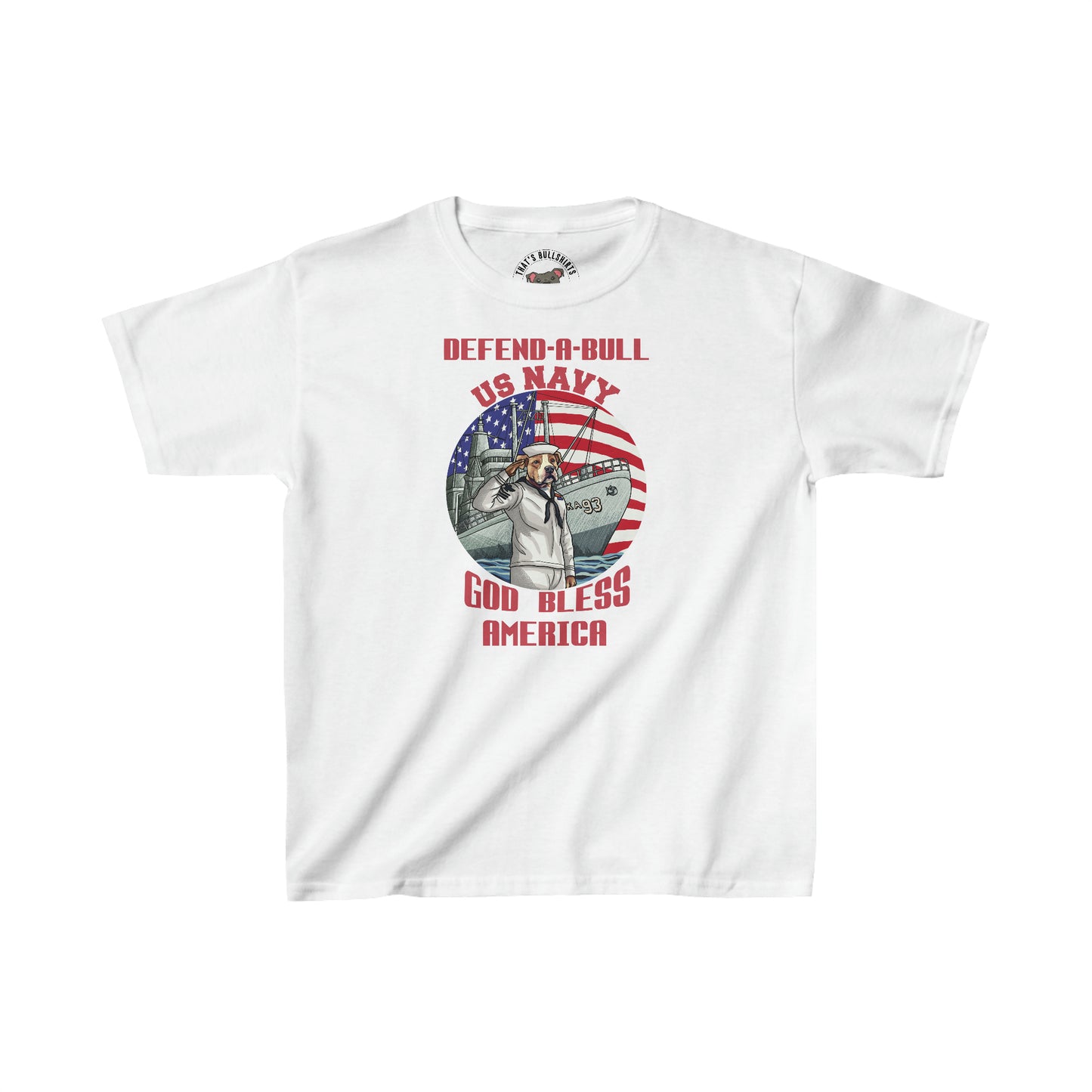 Defend-A-Bull US Navy Kids Heavy Cotton™ Tee