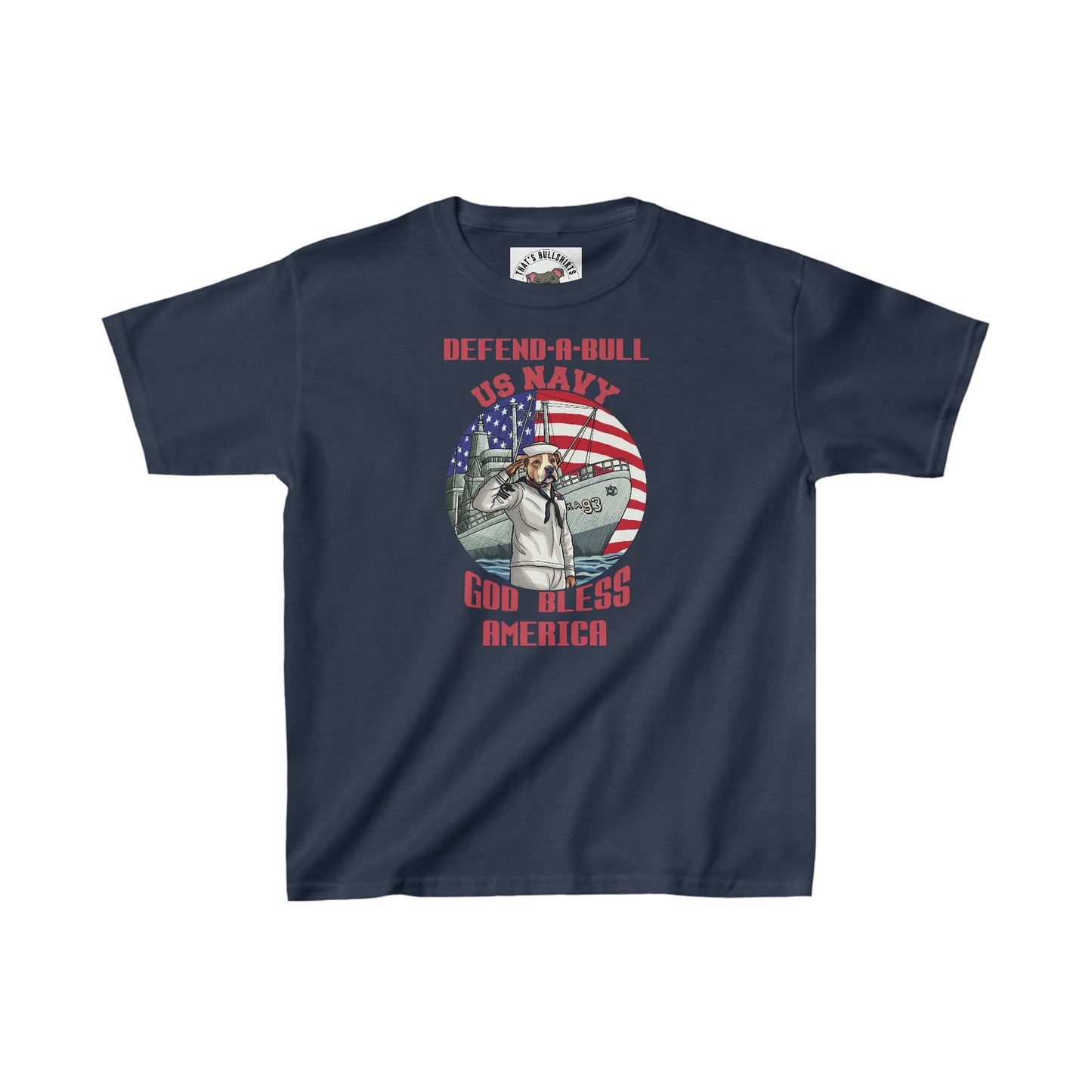 Defend-A-Bull US Navy Kids Heavy Cotton™ Tee