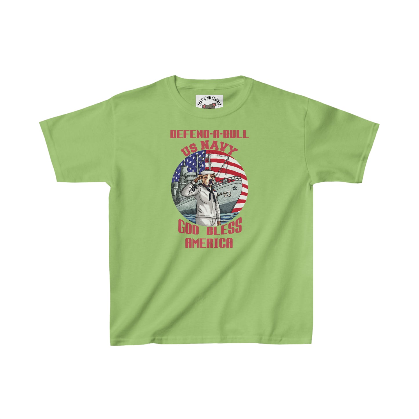 Defend-A-Bull US Navy Kids Heavy Cotton™ Tee