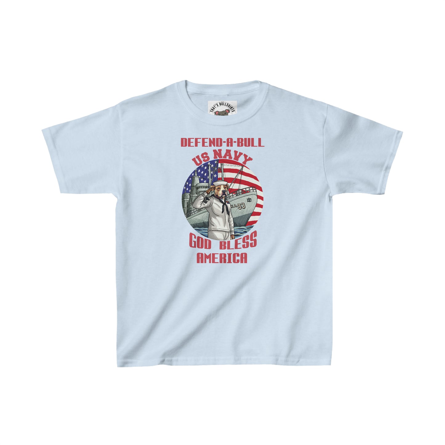 Defend-A-Bull US Navy Kids Heavy Cotton™ Tee