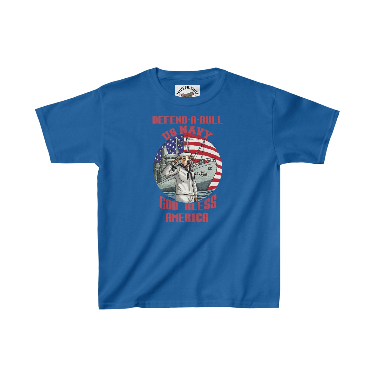 Defend-A-Bull US Navy Kids Heavy Cotton™ Tee