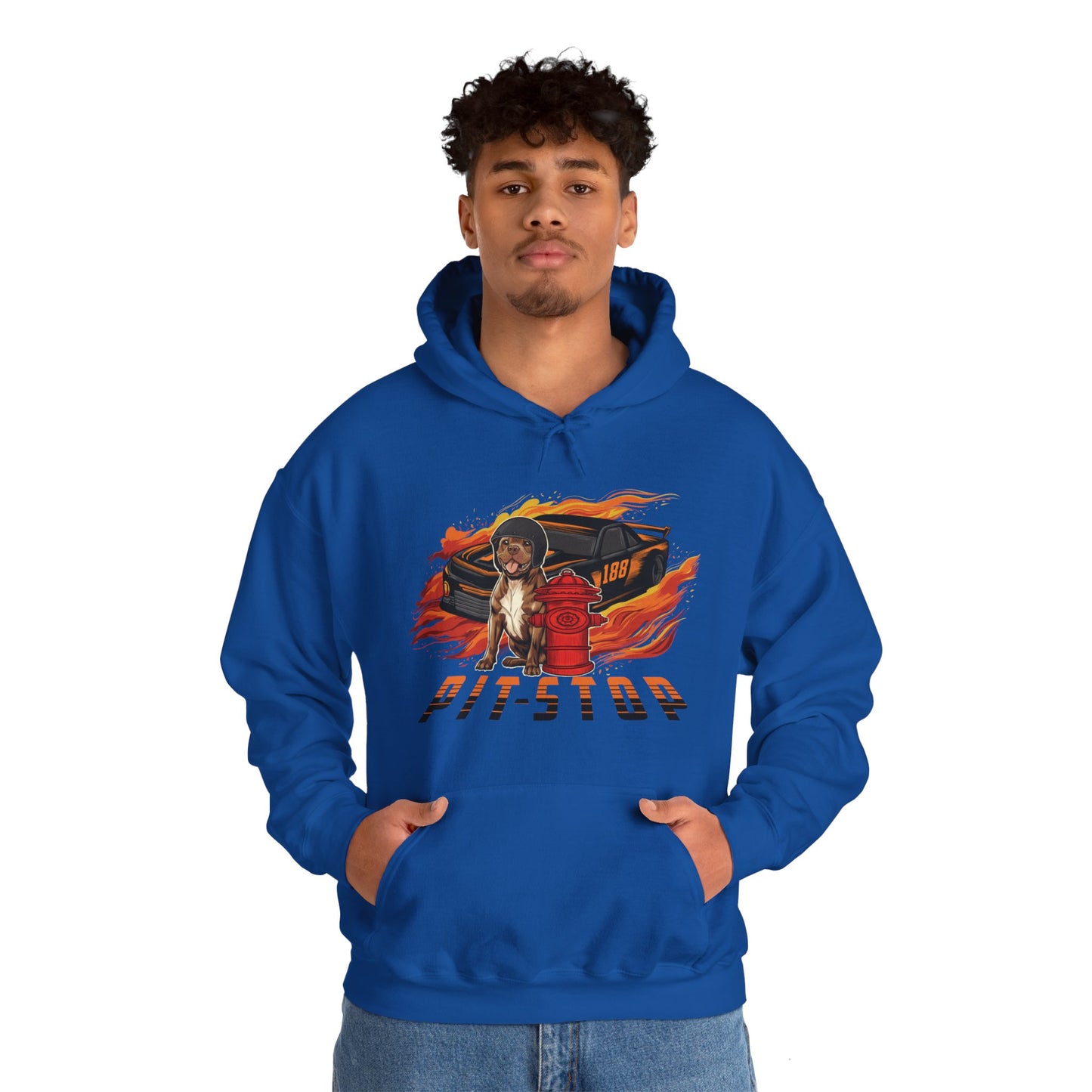 Pit Stop Unisex Heavy Blend™ Hooded Sweatshirt