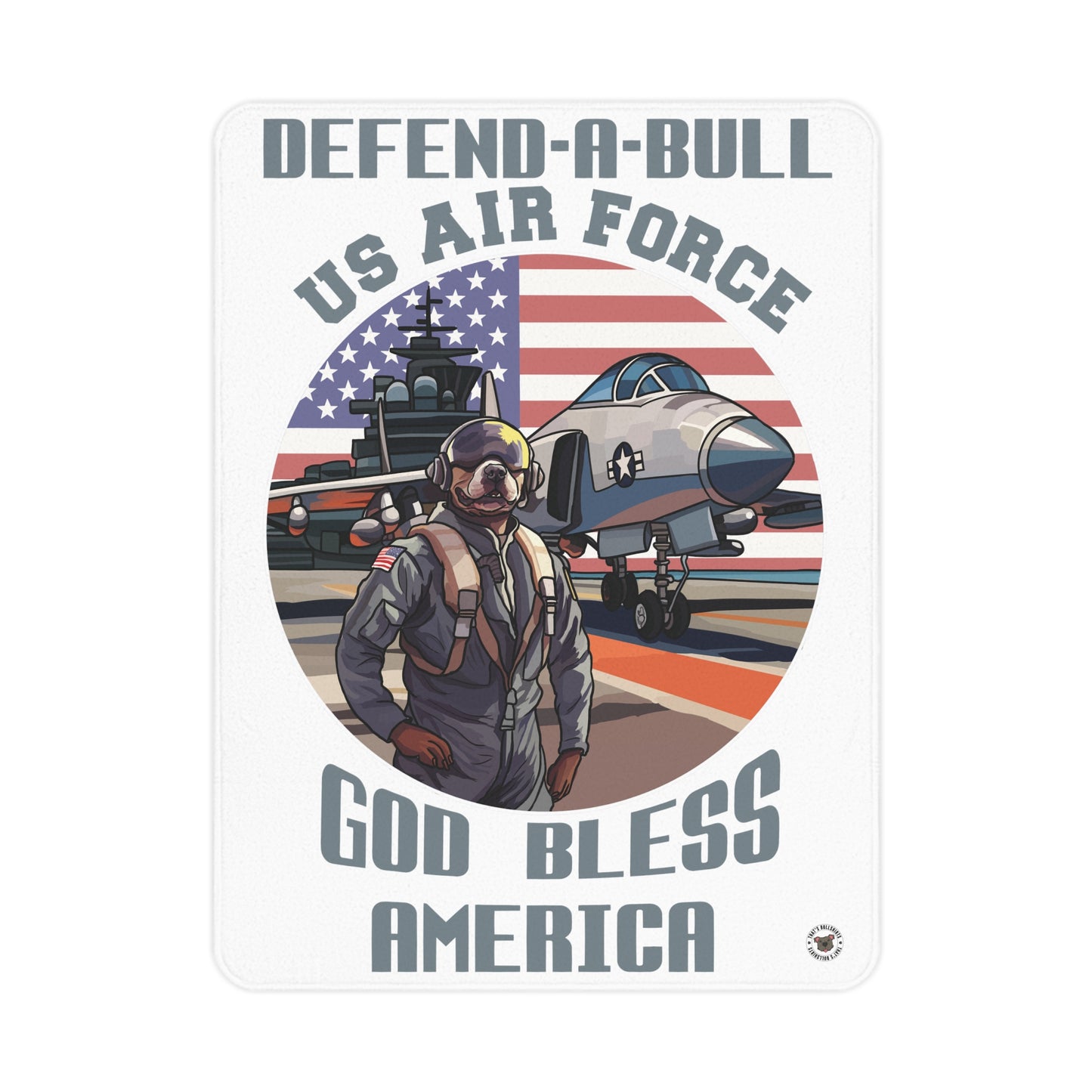 Defend-A-Bull Air Force Toddler Blanket