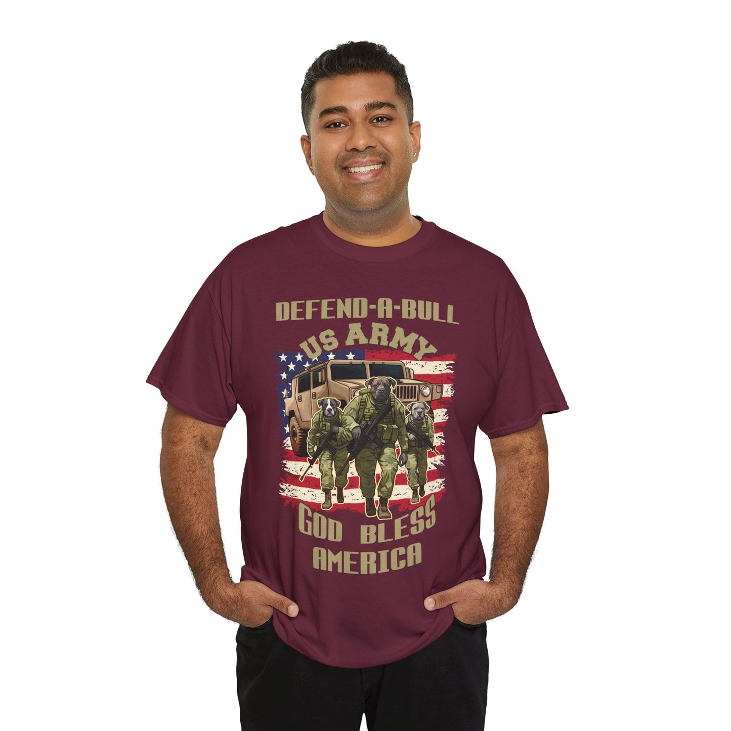 Defend-A Bull ARMY Unisex Heavy Cotton Tee