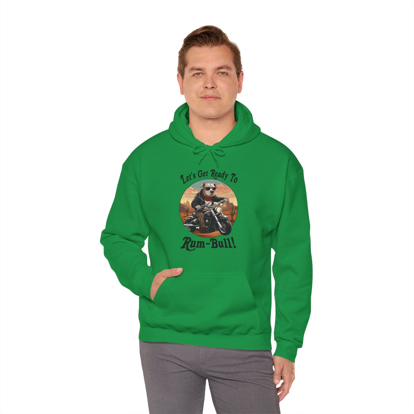 Ready To Rum-Bull Unisex Heavy Blend™ Hooded Sweatshirt