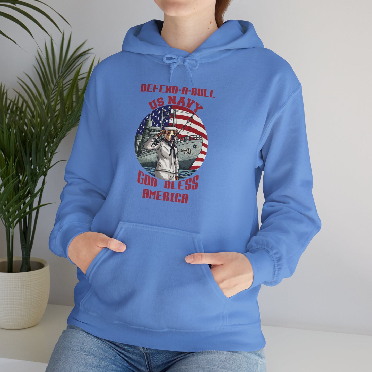 Defend-A-Bull US Navy Unisex Heavy Blend™ Hooded Sweatshirt